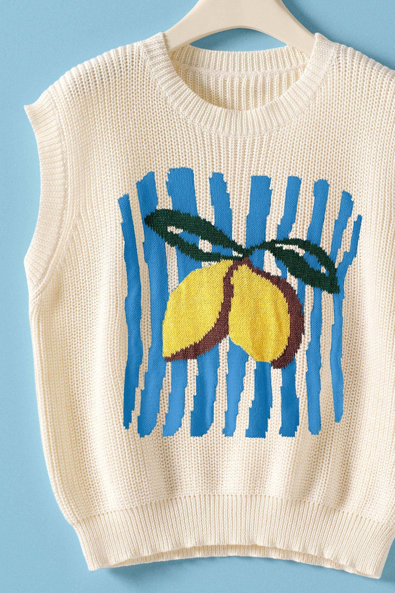 Seaside Citrus Sweater Vest