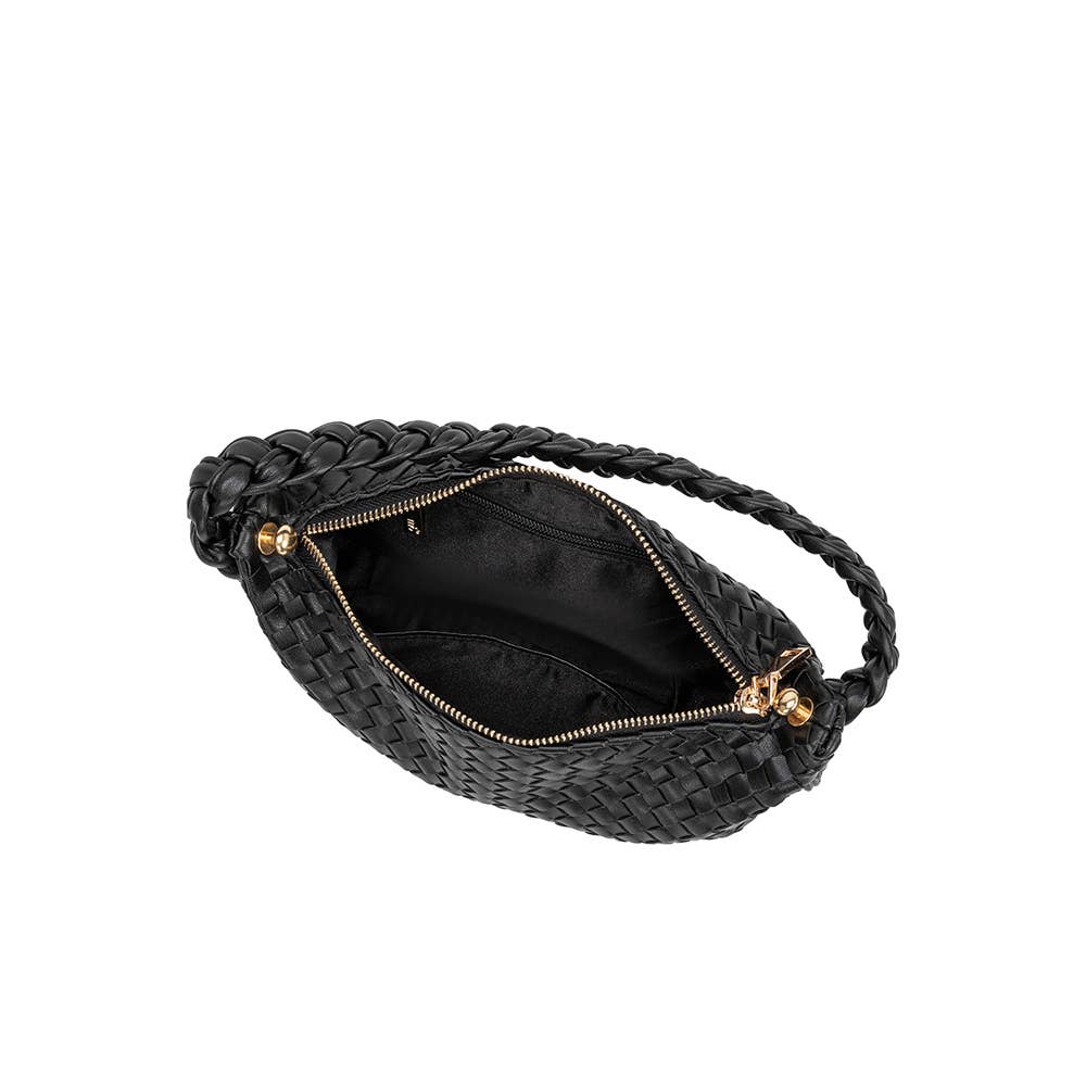 Melie Bianco - Alma Black Recycled Vegan Top Handle Bag