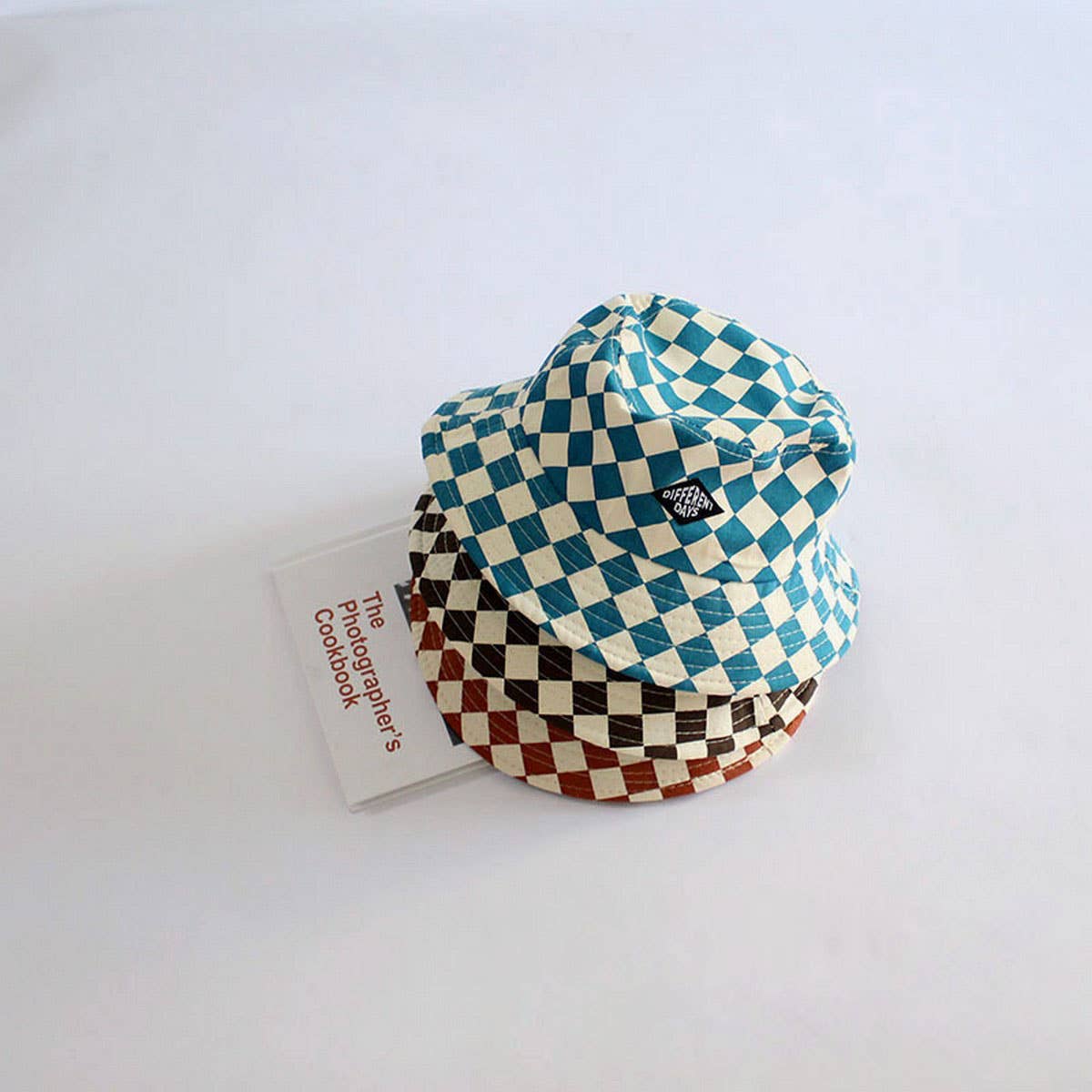 STYLISH CHILDREN'S TRAVEL CHECKERBOARD BUCKET HAT