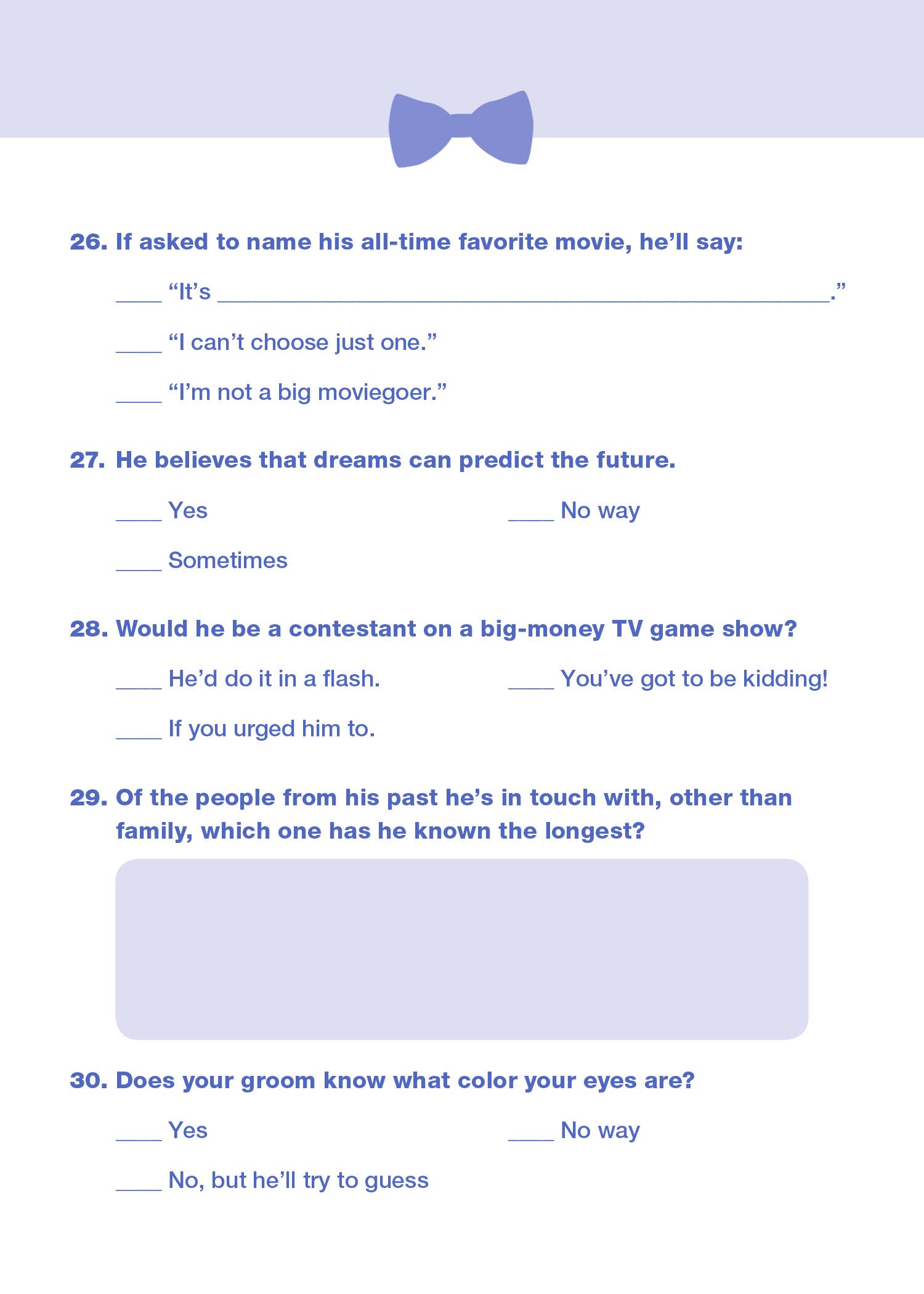 Sourcebooks - Do You Know Your Groom?, 2E