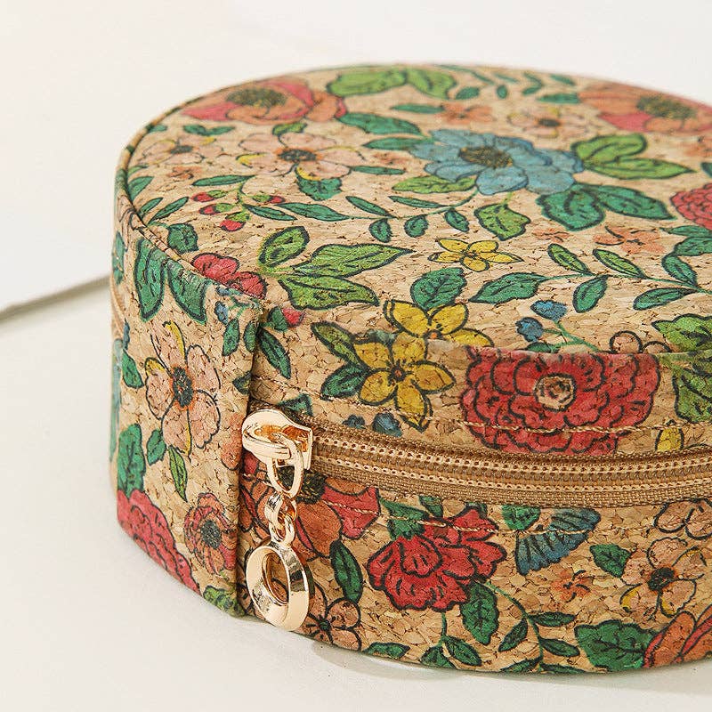 Dipped Shop - Vintage Floral Cork Large Capacity Jewelry