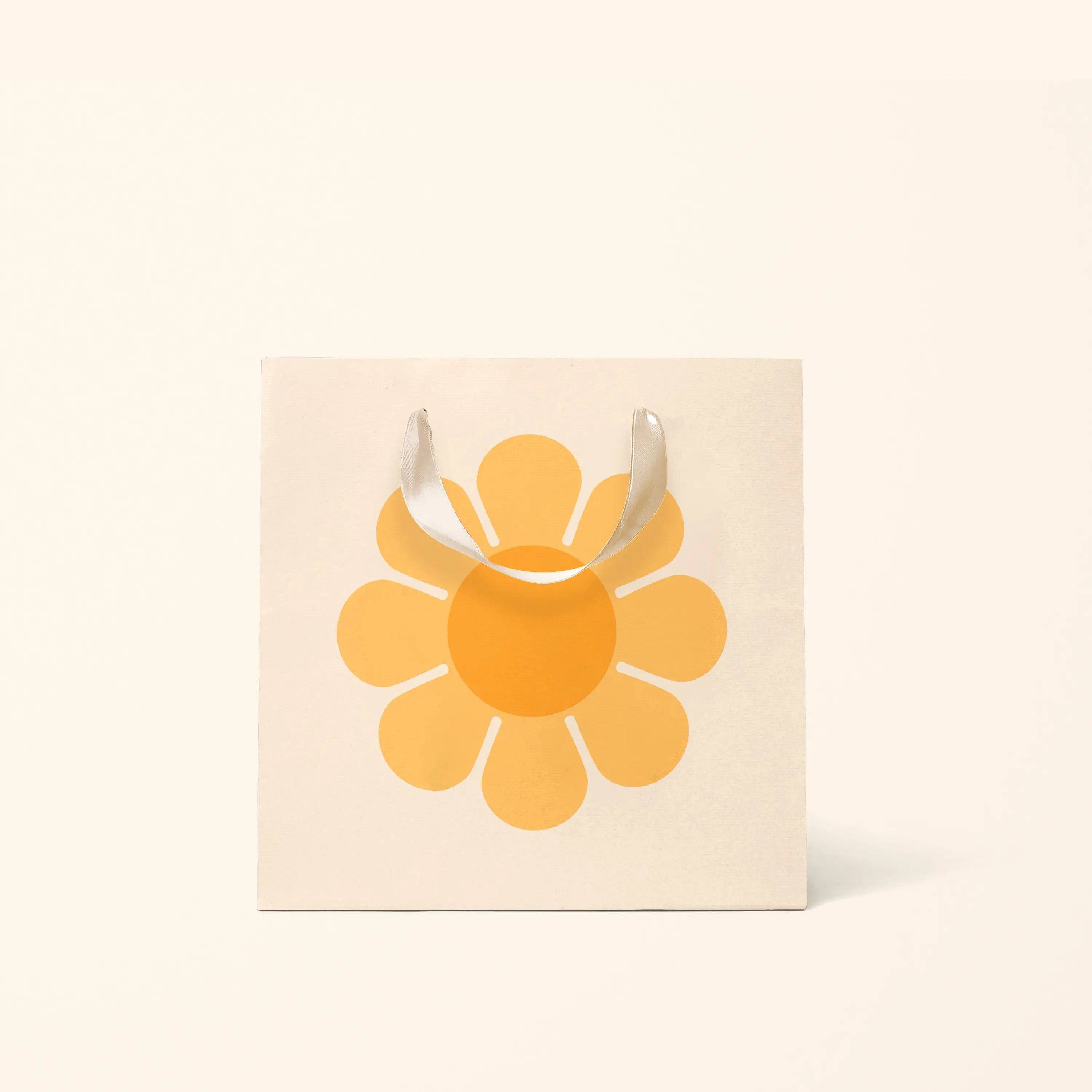 Sunshine Studios - Retro Flower Gift Bag | Marigold