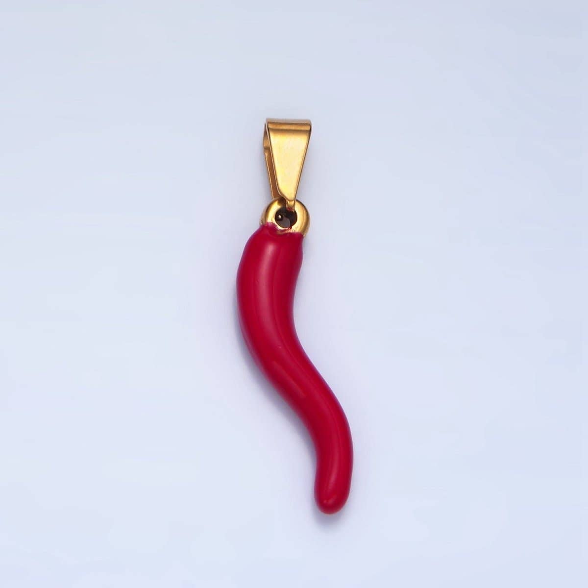 Aim Eternal - Stainless Steel 36mm Red Enamel Chili Charm | P1484