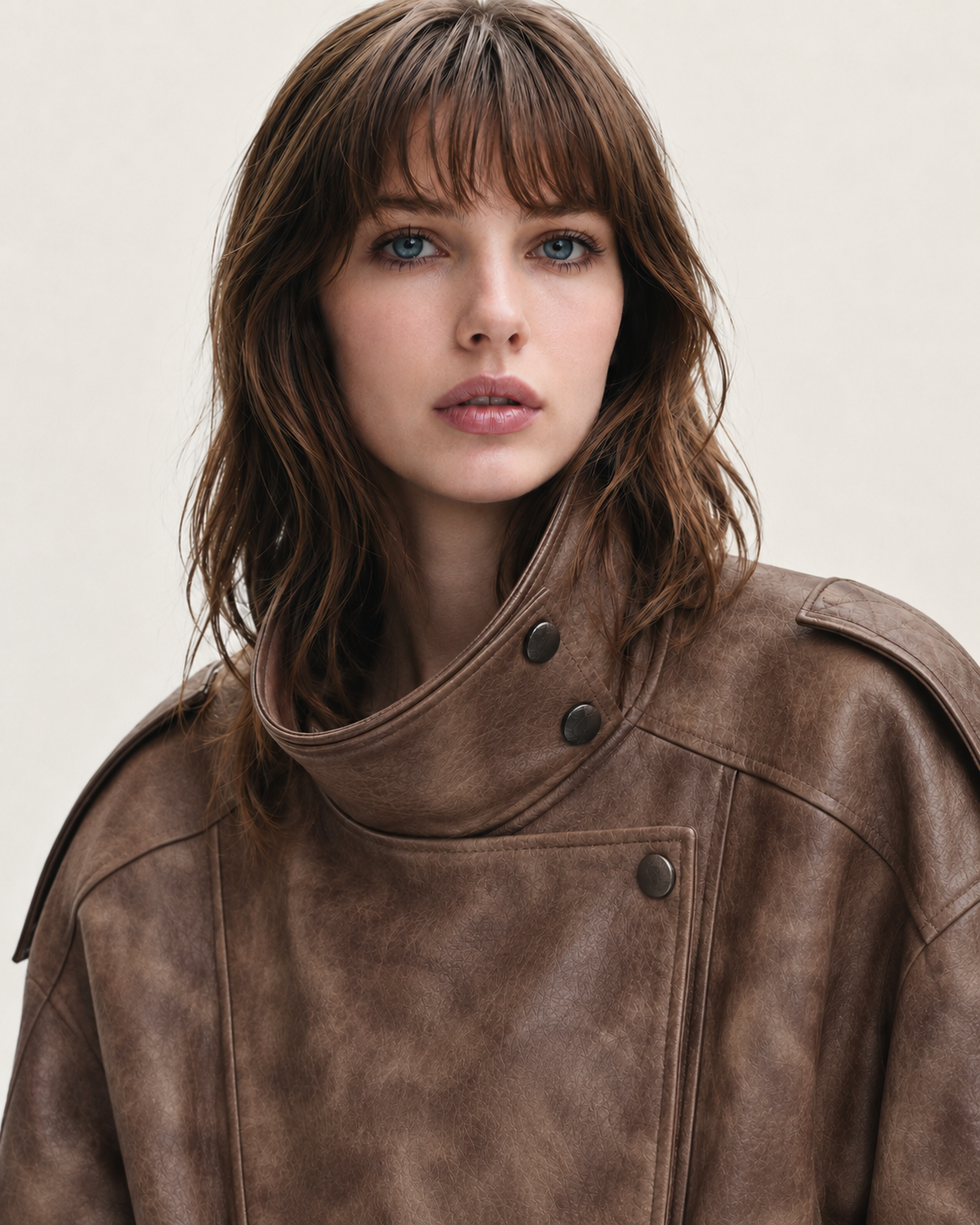 J LINE | LUZINA - OVERSIZED LEATHER BIKER JACKET