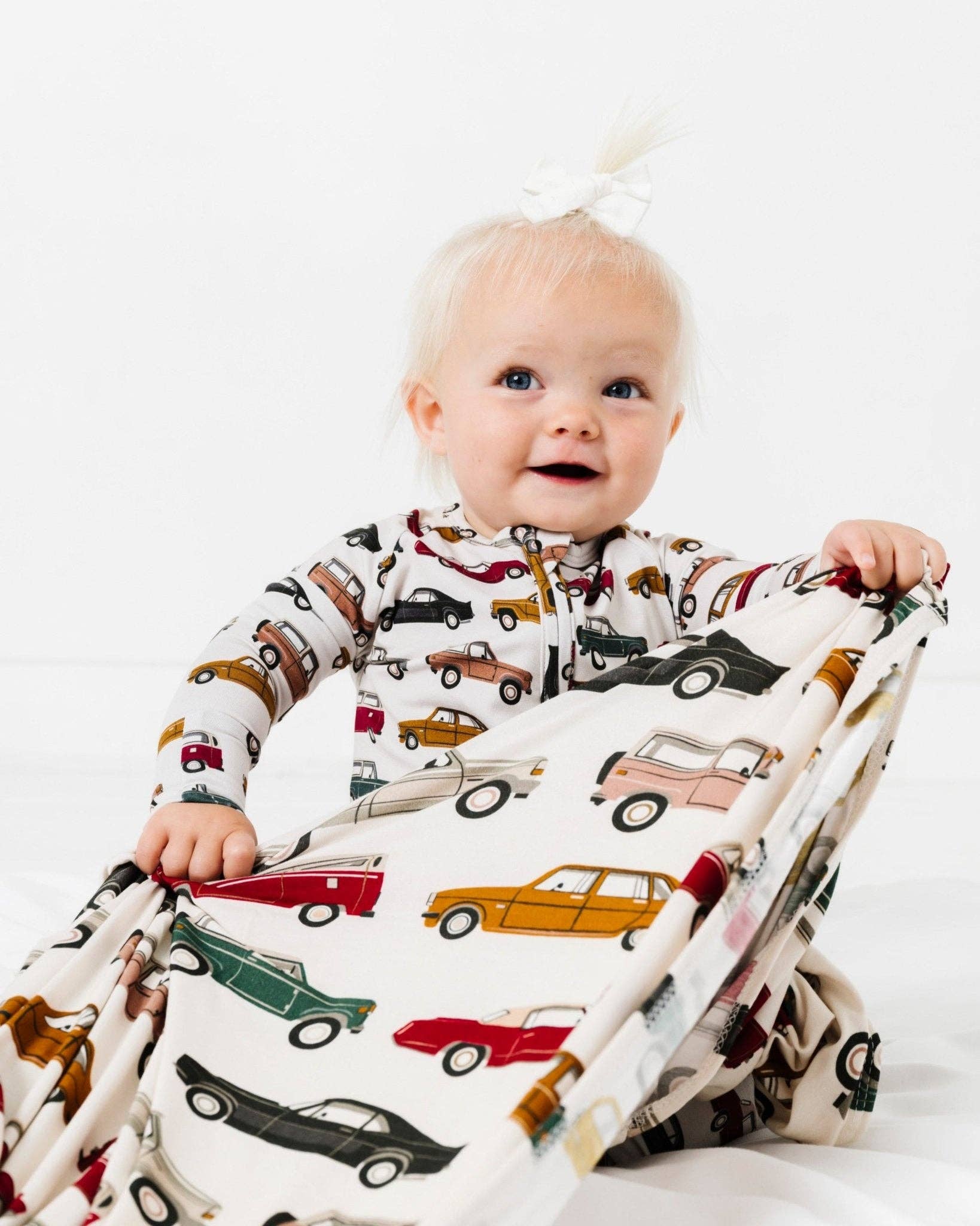 Ellie Sue - Cars Stretch Swaddle Blanket