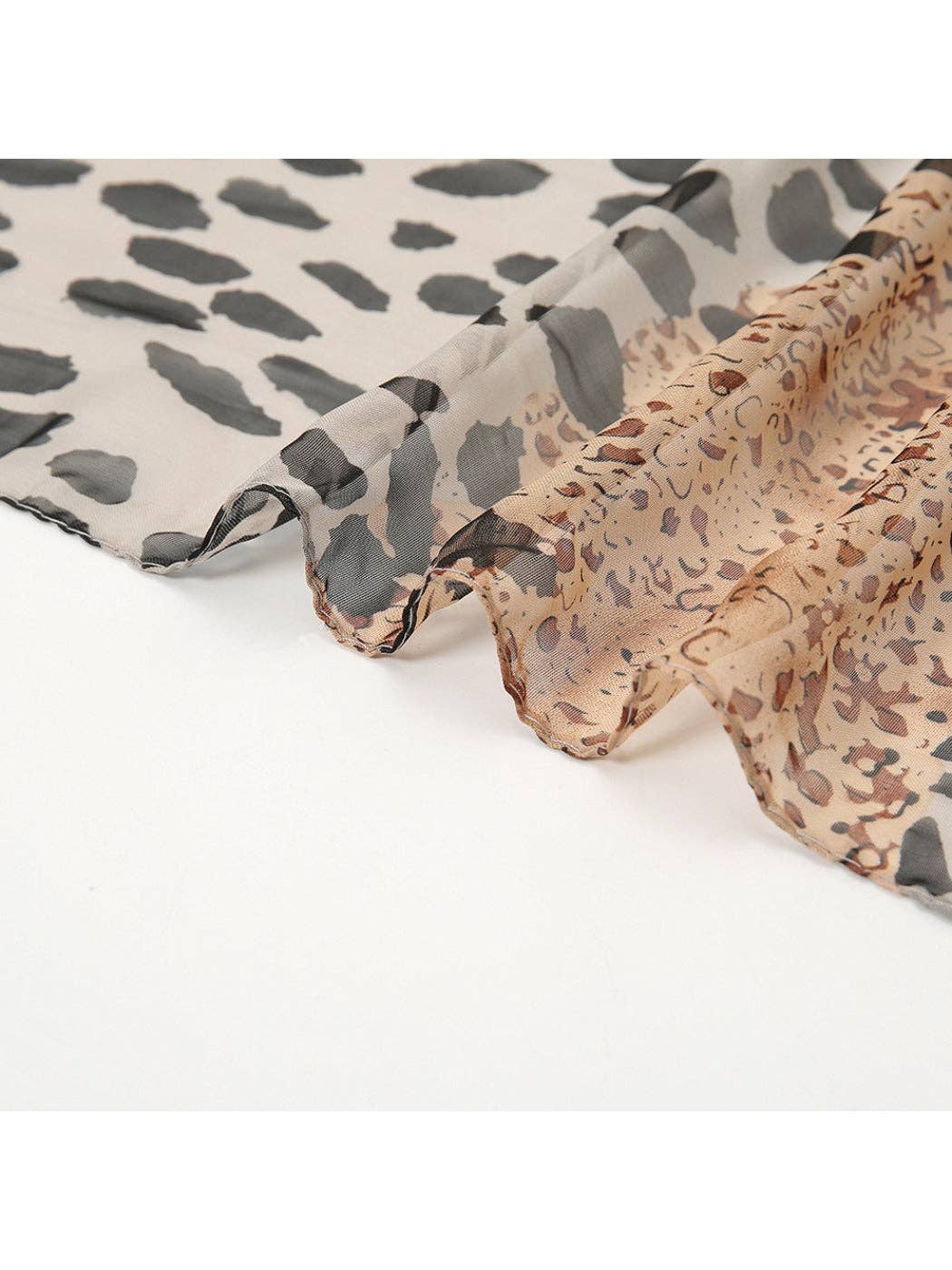 Funkyrelยฎ Atzbranding Limited - Scarvii - Leopard Fade Print Spring Summer Scarf