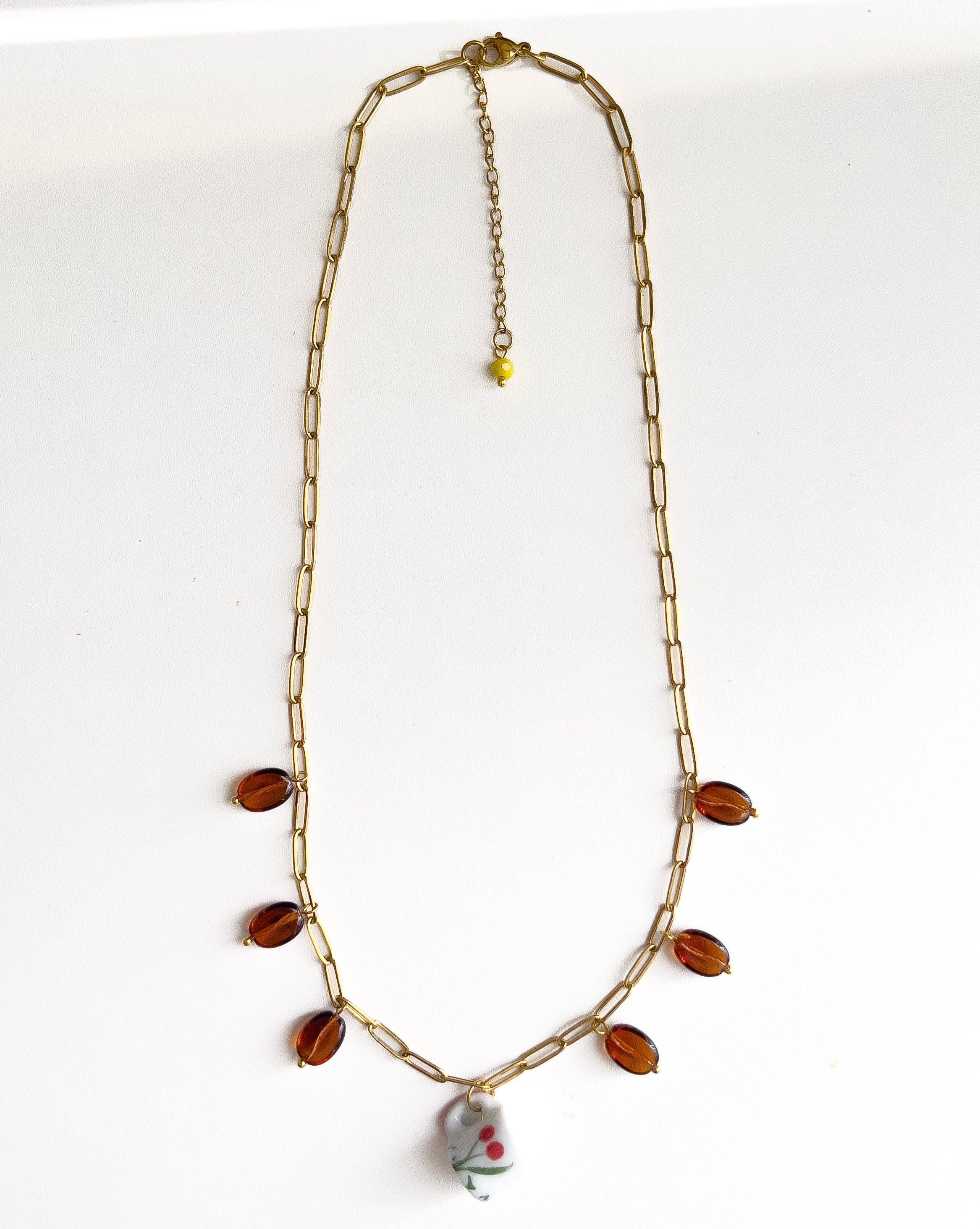 Yellow Dots Studio - Cherry Mug Necklace | Necklace
