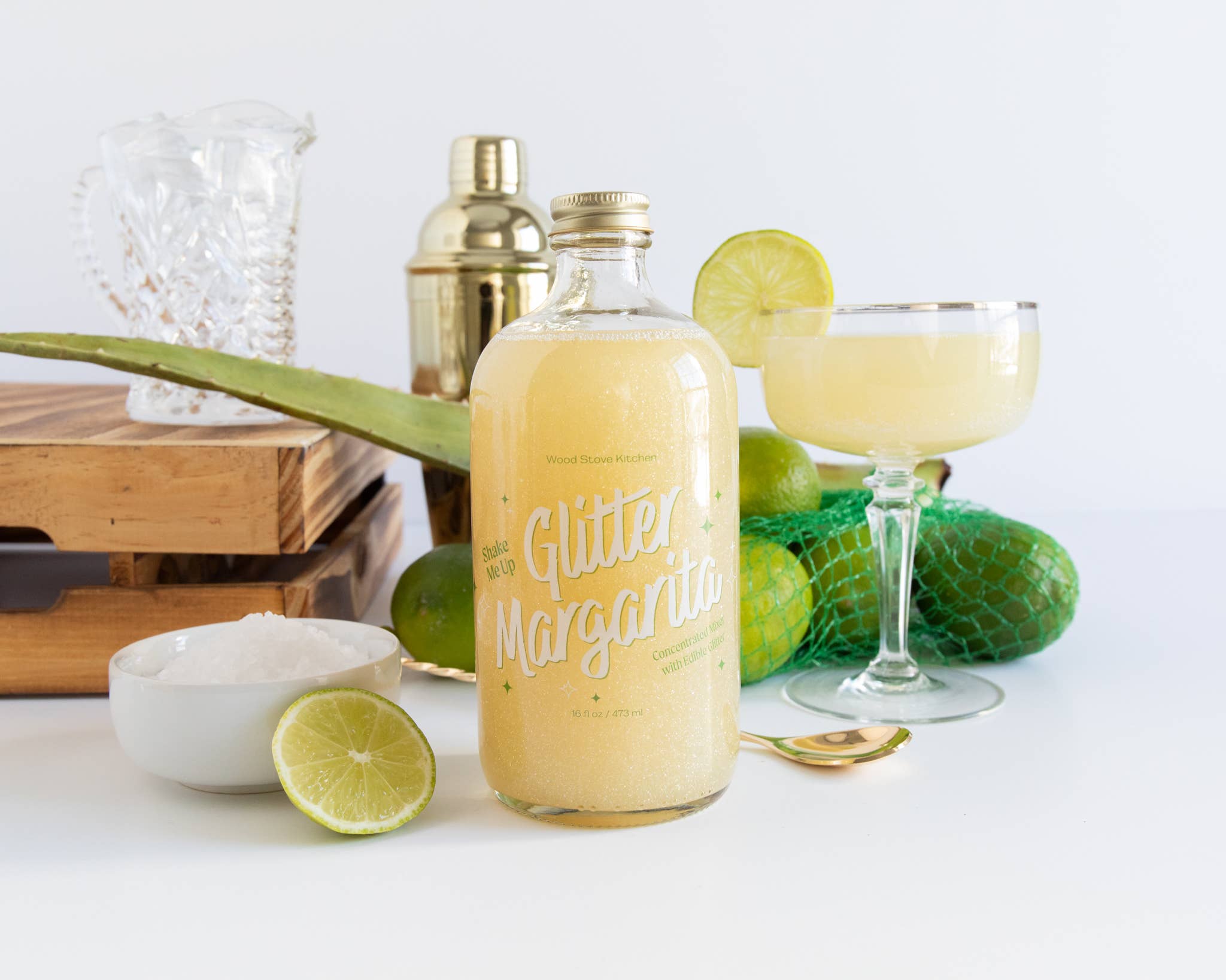 Wood Stove Kitchen - Glitter Margarita Mixer, 16 fl oz