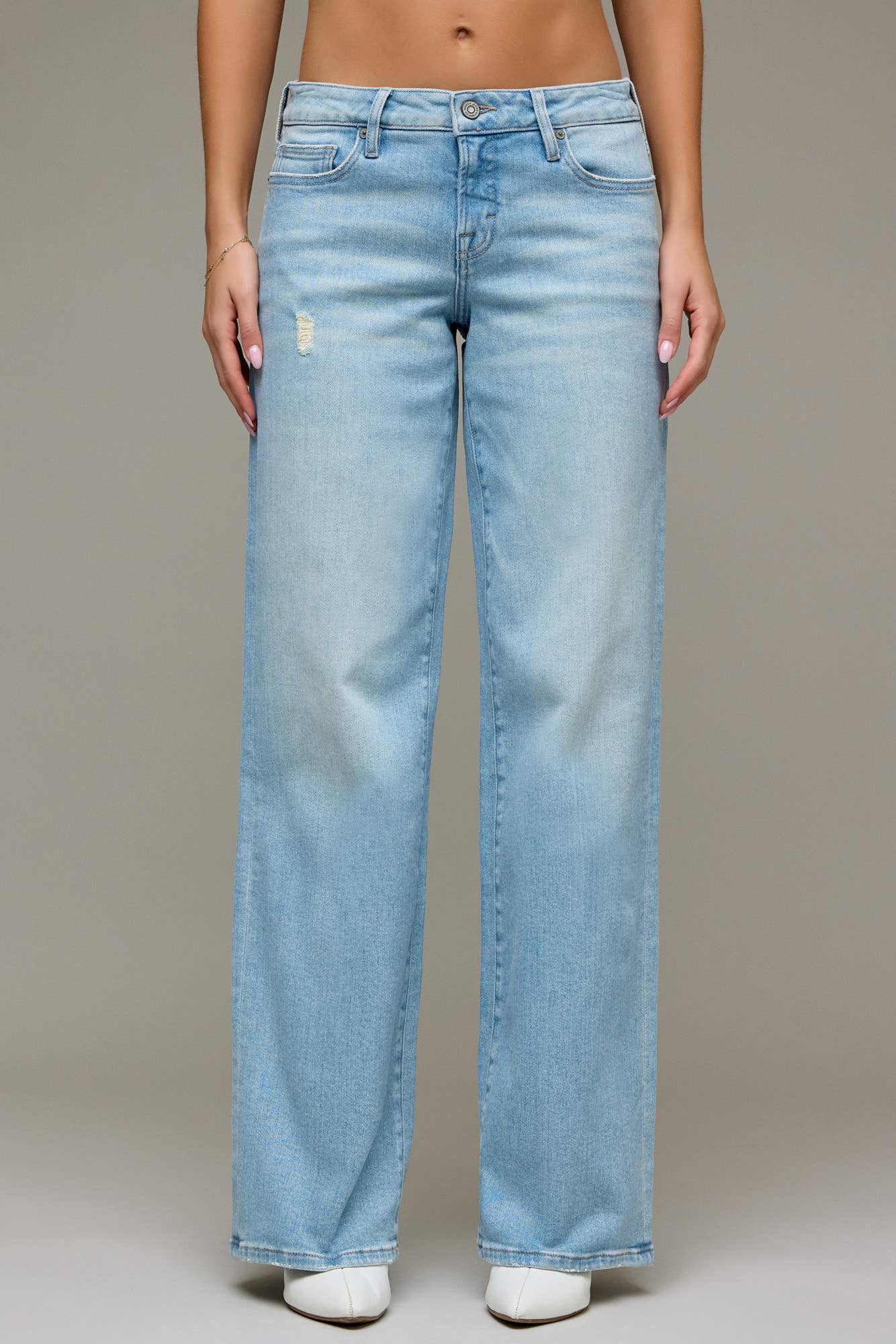Hidden Jeans - Light Wash Low Rise 32" Inseam Dad Jean