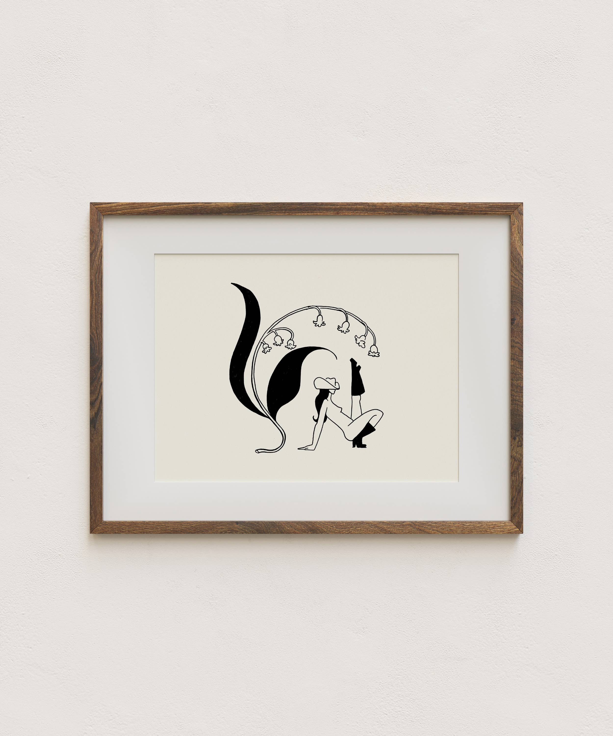 Tumbleweed Design Studio - Lily of the Valley Cowgirl & Botanical Western Giclée Print
