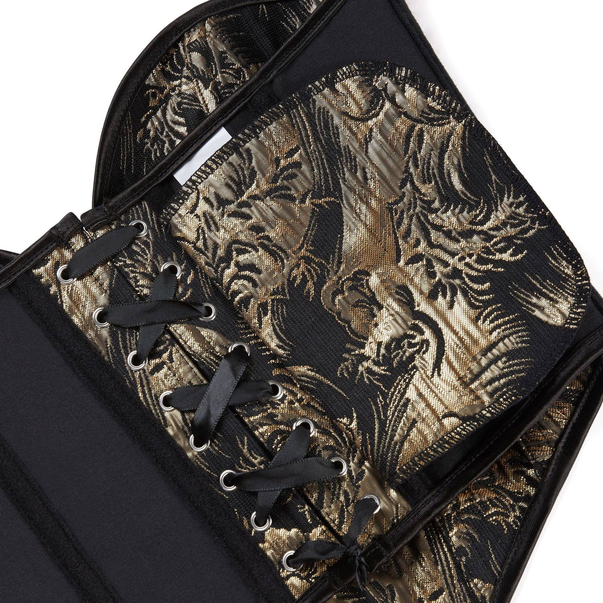 Printed Strapless Corset Top with Bust-Sculpting Fit