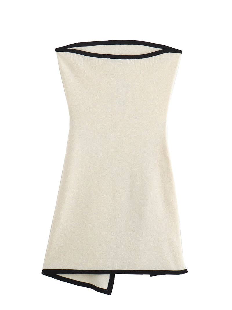 AZSHOP Trading LLC - Strapless Tie-Front Mini Dress