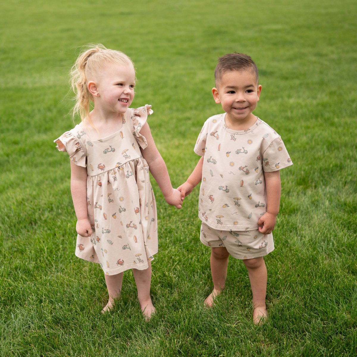 bug + bean kids - Organic Cotton Flutter Dress | Summer Vibes