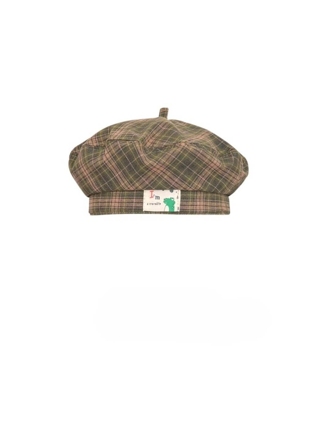 Funkyrelยฎ Atzbranding Limited - Haila - Plaid Patch Casual Beret Hat