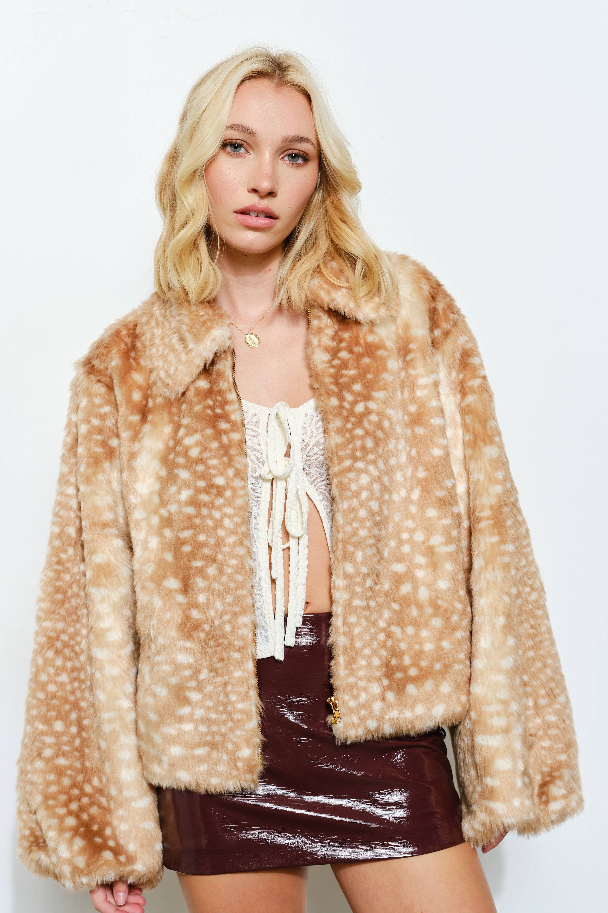Pretty Garbage - LIZ FAUX FUR JACKET