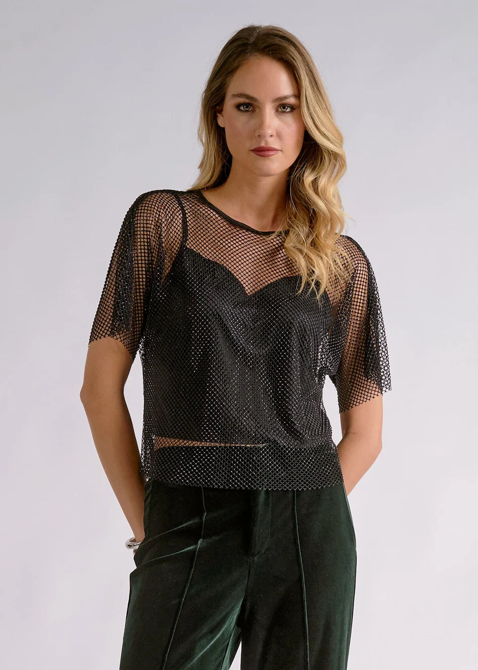 Elan Layered Shine Top