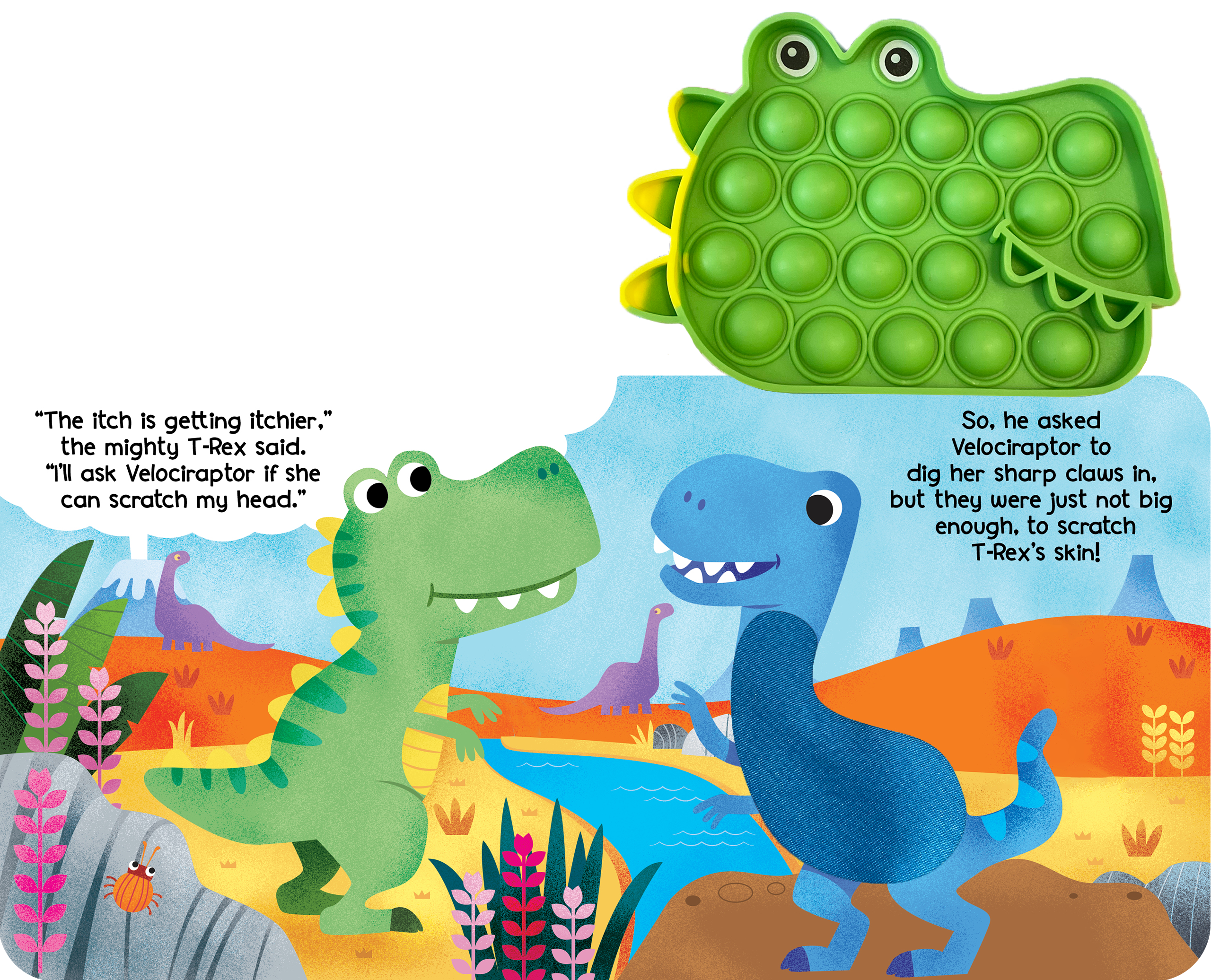 Little Hippo Books - Little T-Rex - Your Sensory Fidget Friend