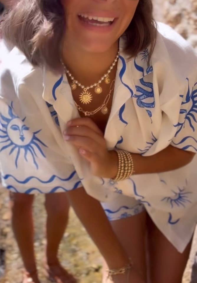 HoopLa - Sea & Sun Charm Collection- Faux Pearl & Sun Charms