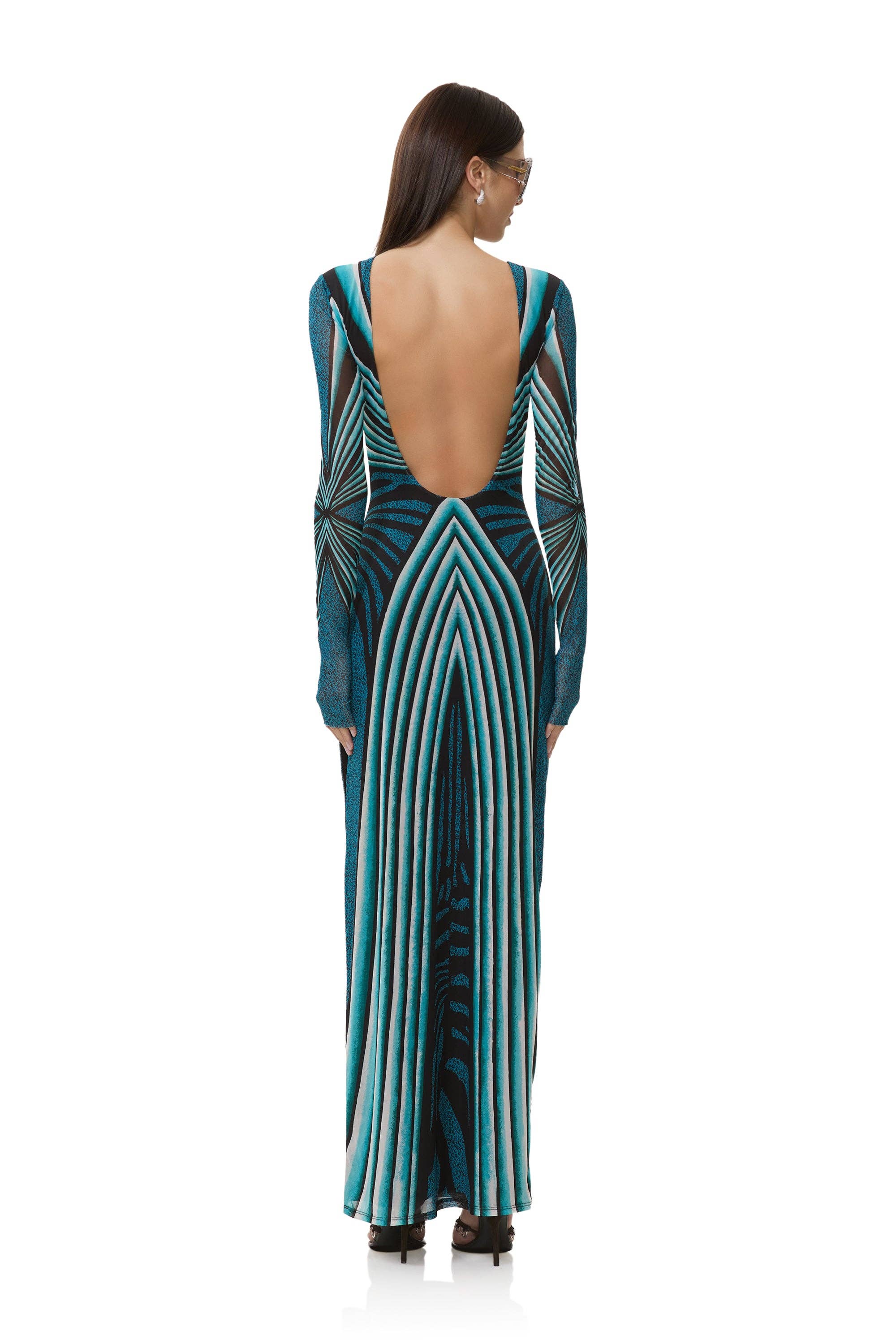 AFRM - Nettie Dress - Aqua Animal