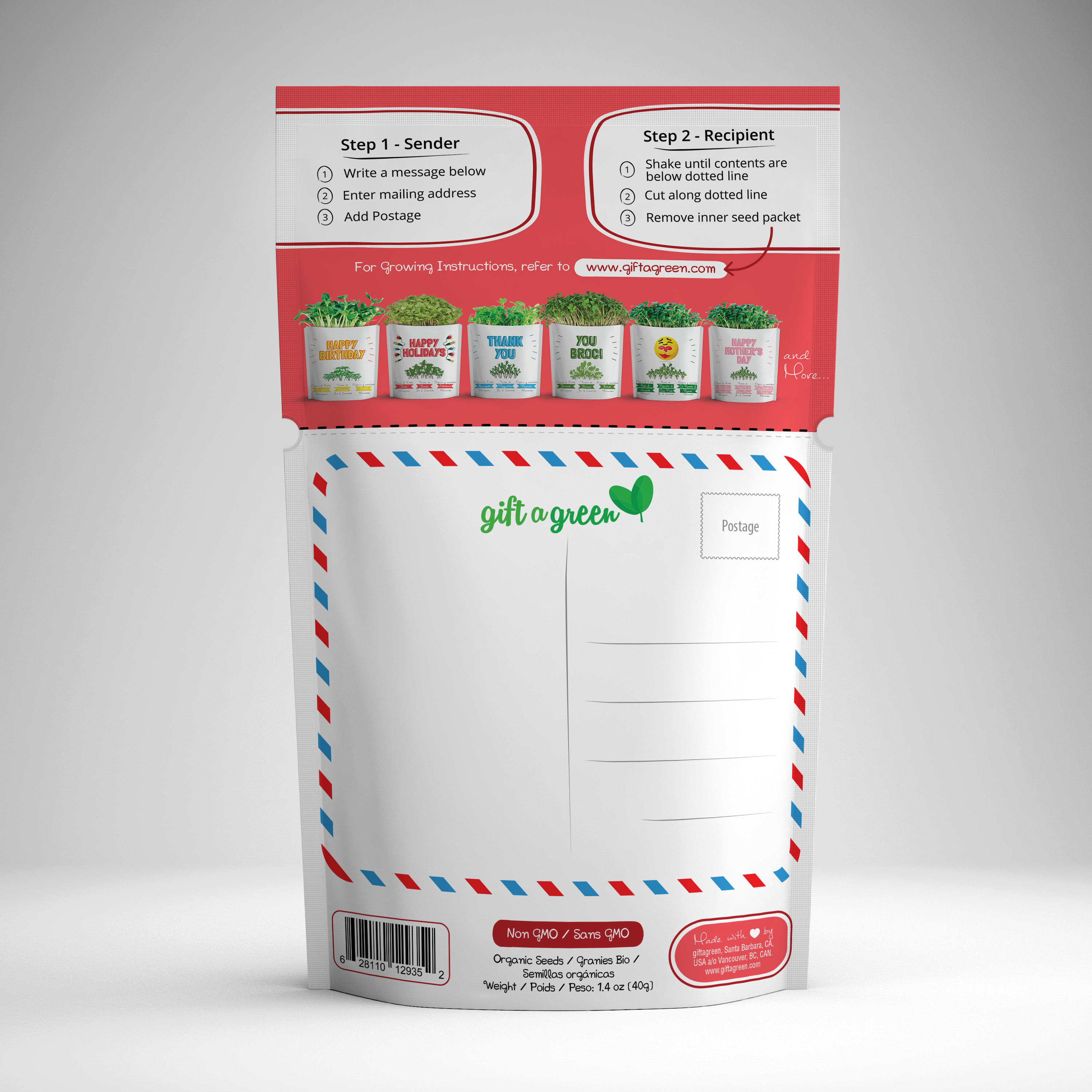 giftagreen -Greeting Card Pouch