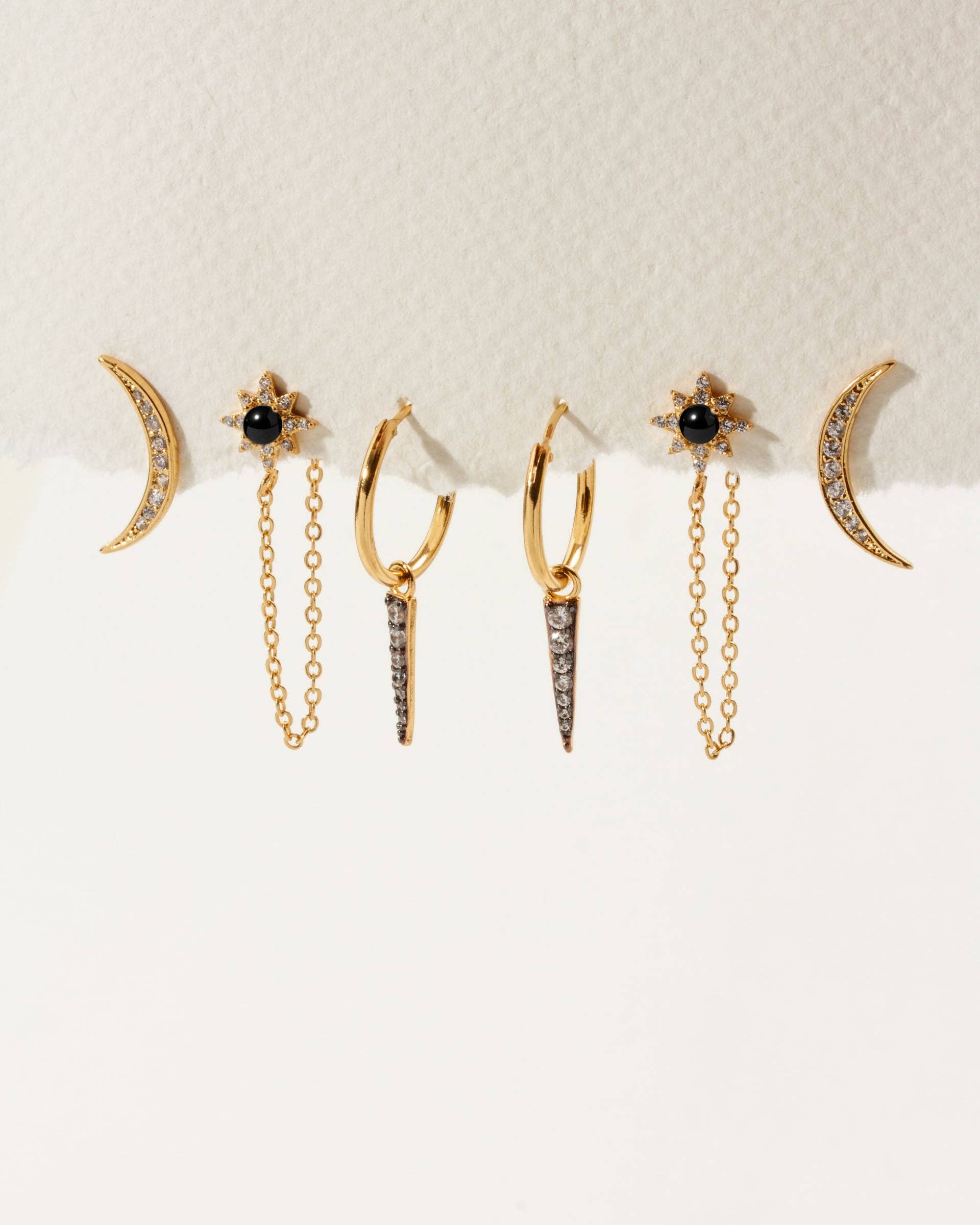 Luna Norte - Twilight Earring Set - Black Onyx