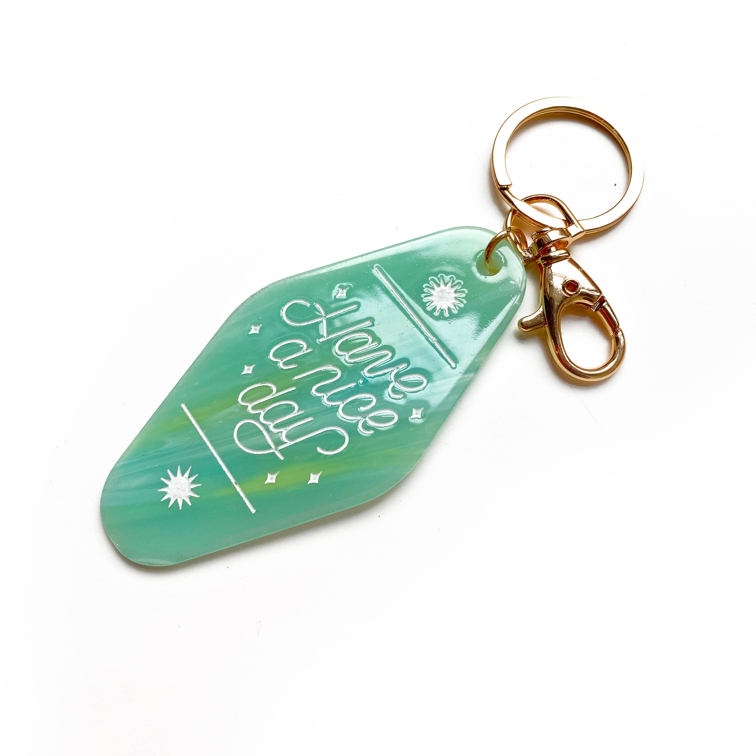 Have A Nice Day - Taurus Horoscope Motel Keychain