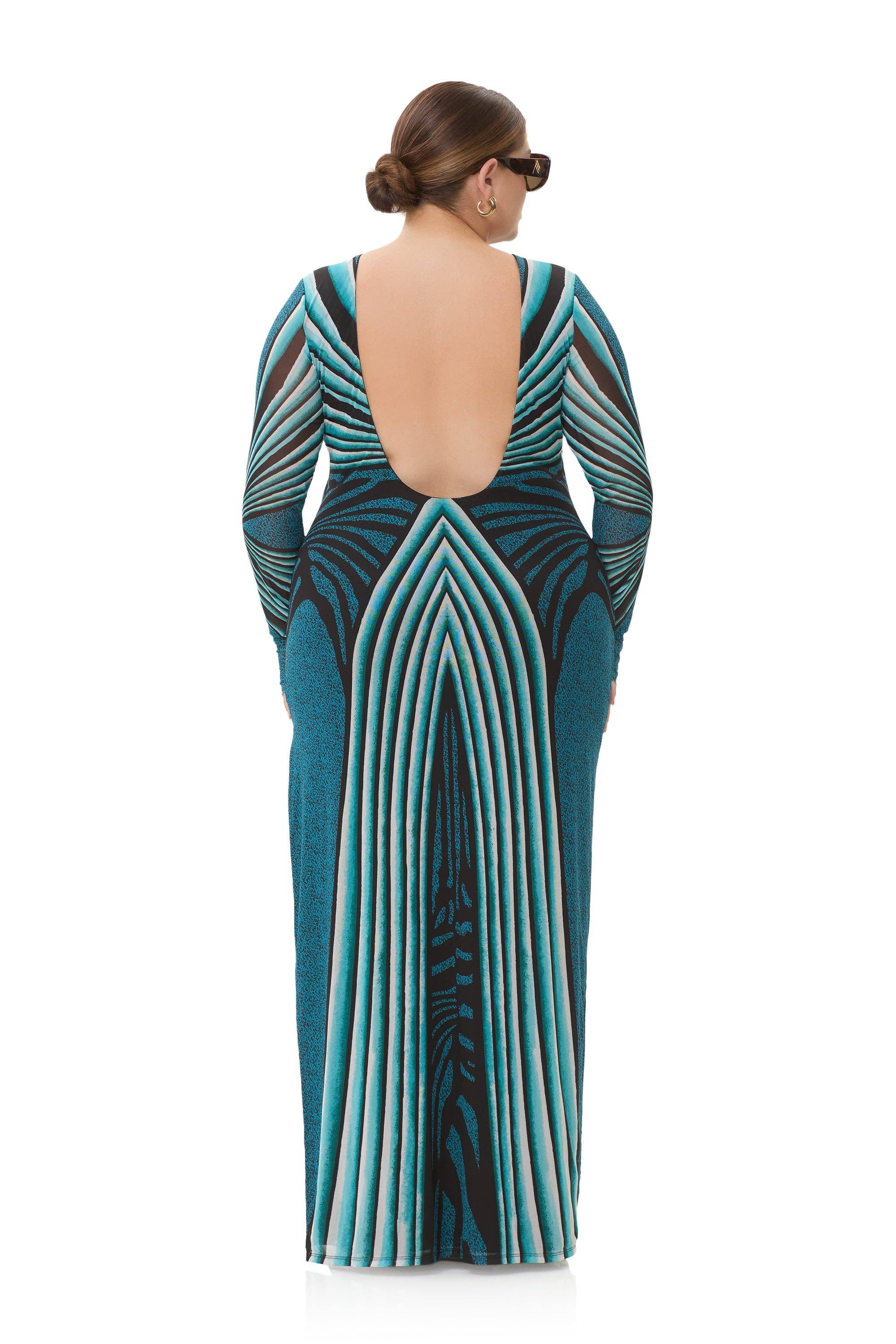 AFRM - Nettie Dress - Aqua Animal