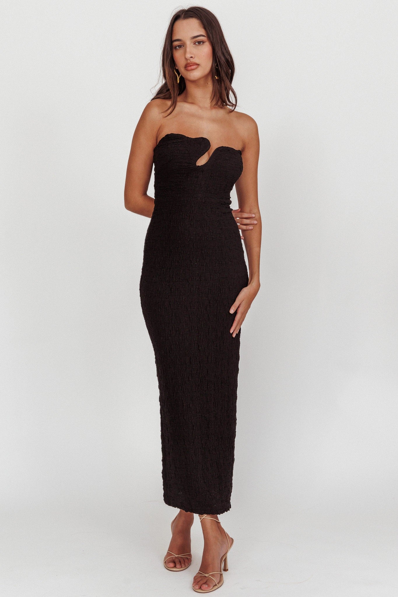 One and Only Collective - SLEEVELESS TUBE TOP WOVEN MAXI DRESS