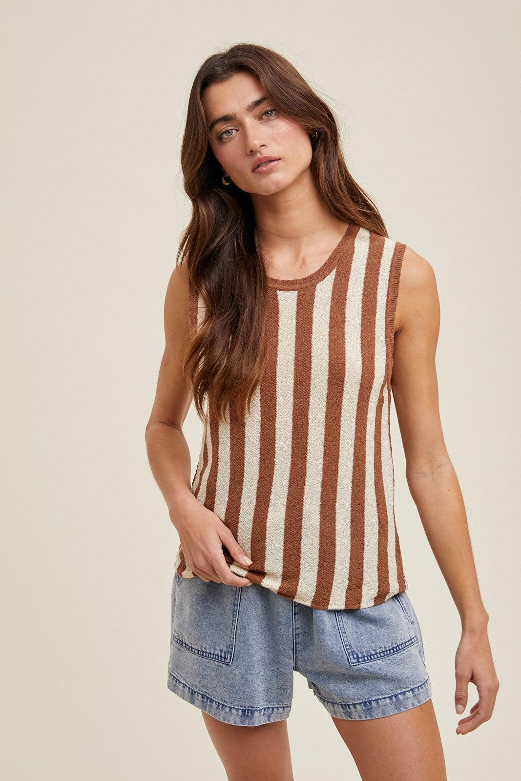 Striped Sweater Tank