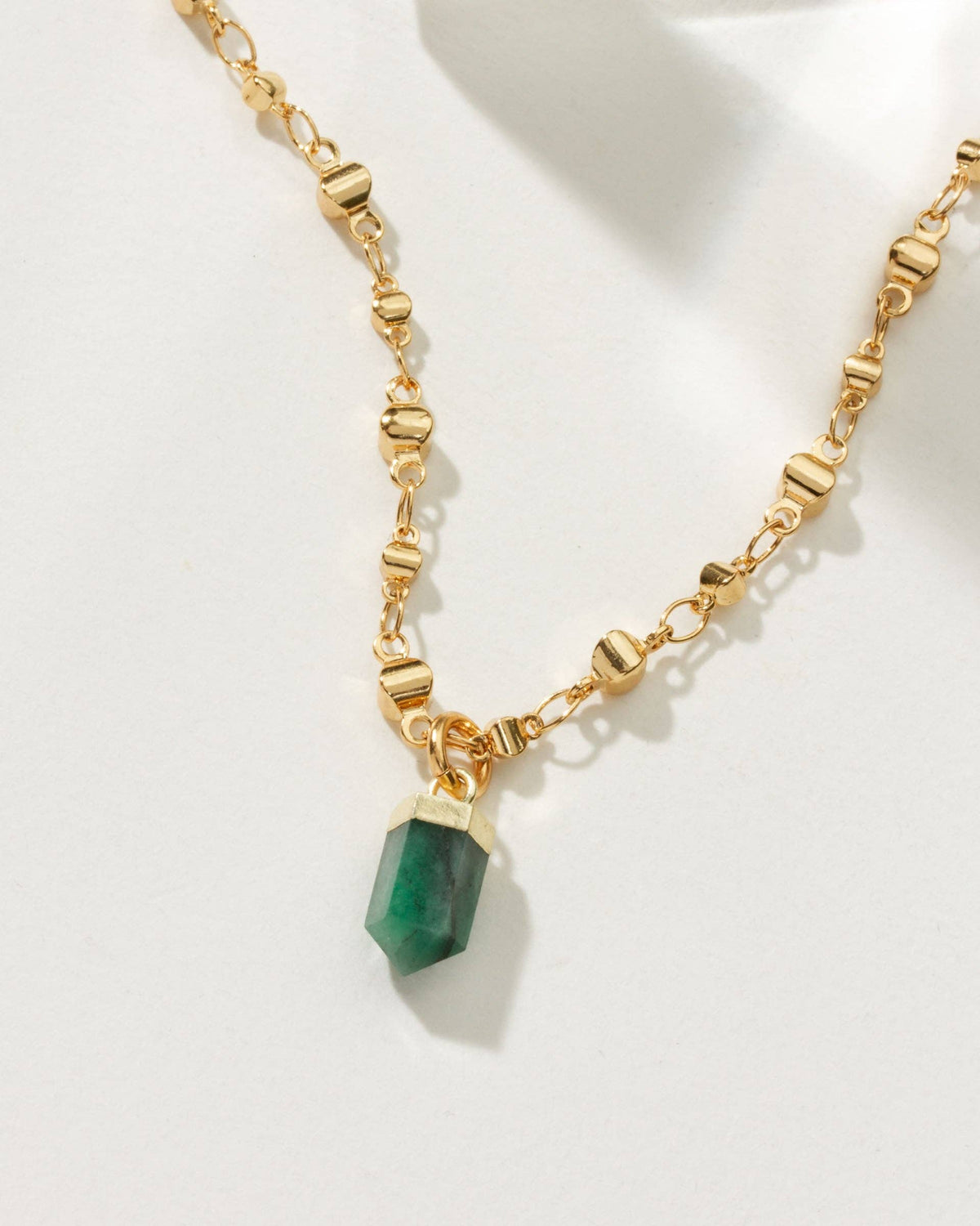 Luna Norte - Straight to The Point Necklace - Emerald