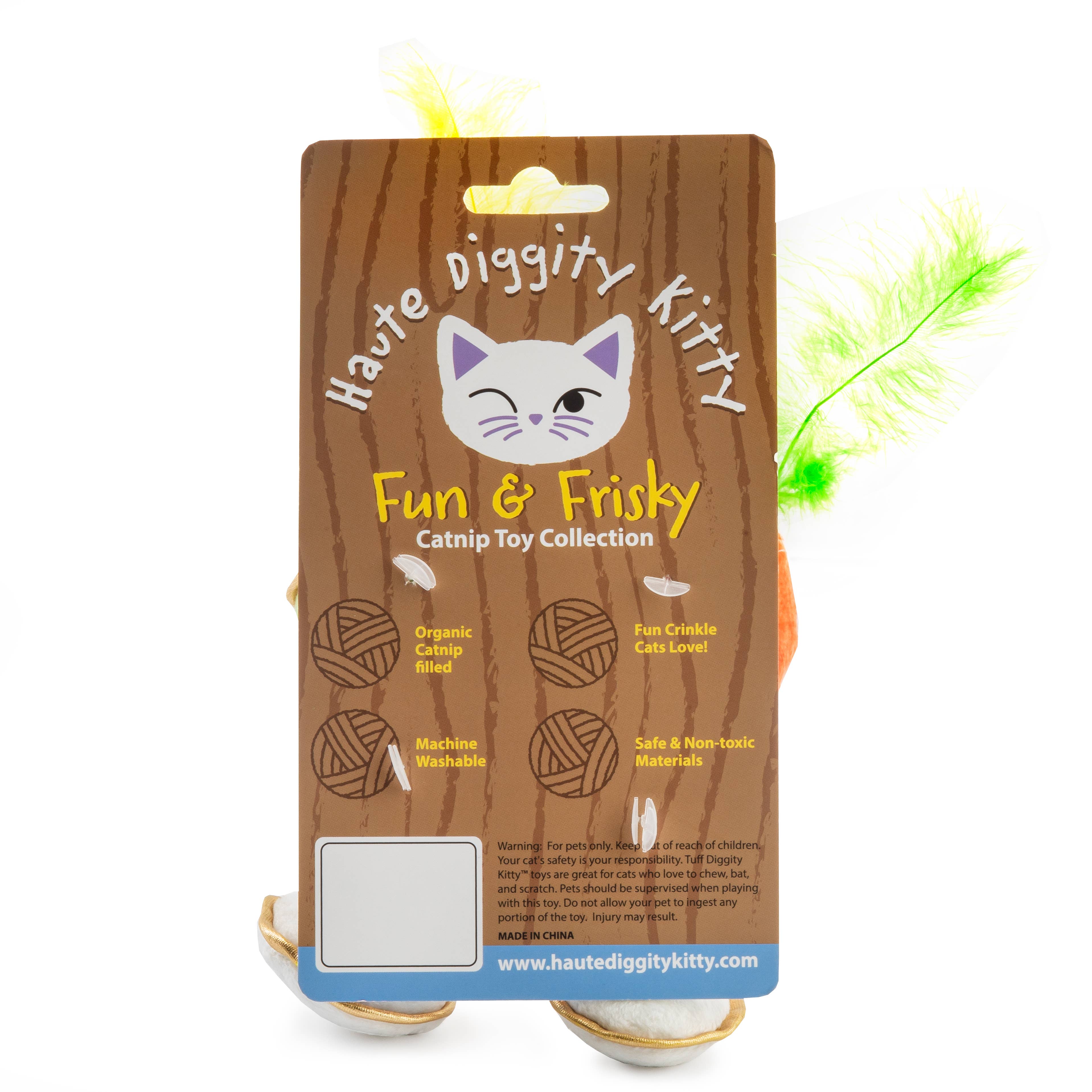 Haute Diggity Dog - Kitty Cocktails (2 cocktails) Organic Catnip Toys