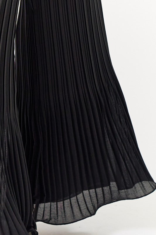 Pleated Flare Bottom
