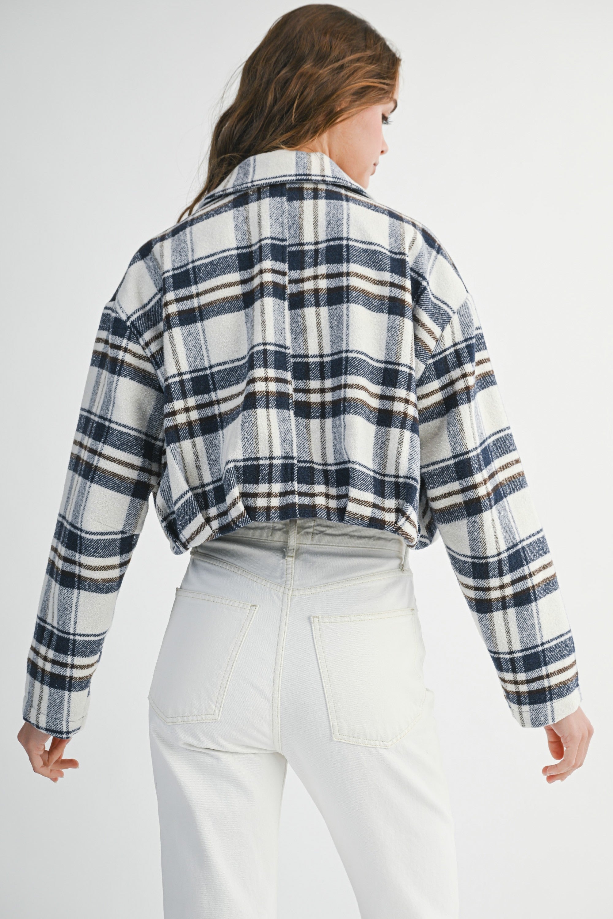 Plaid Crop Jacket