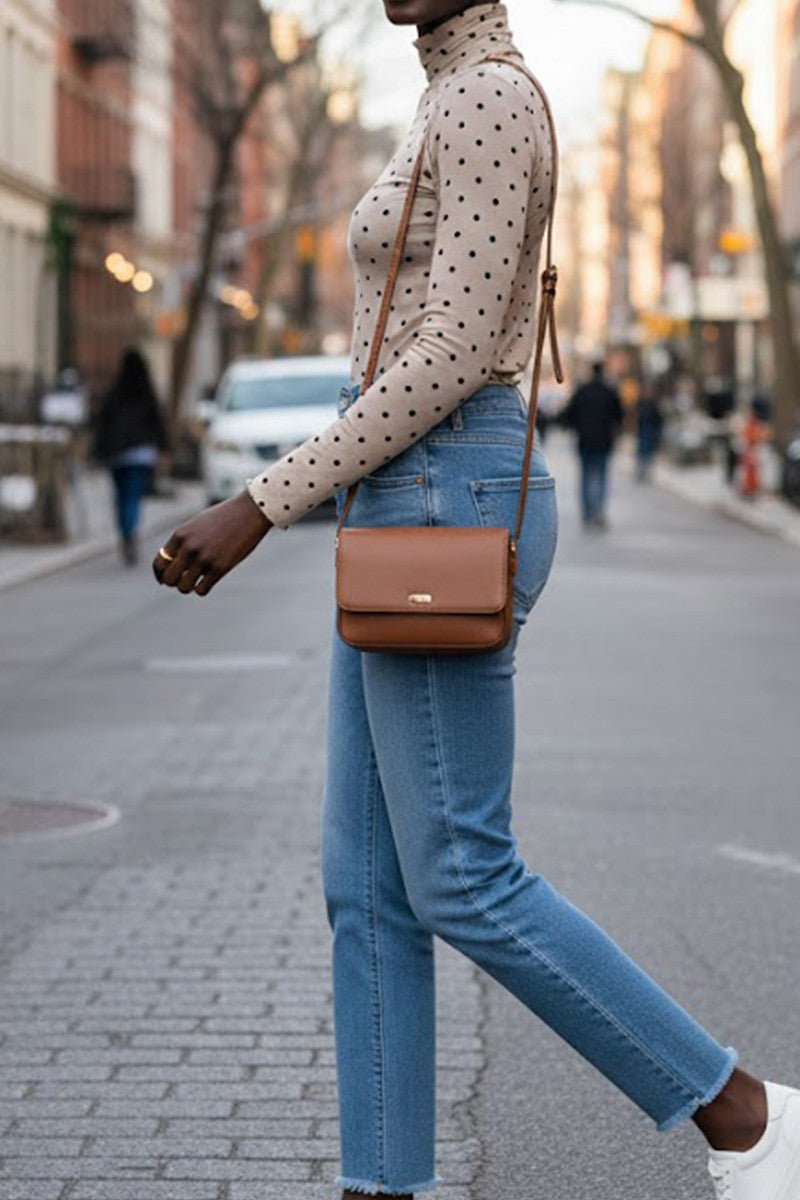 Polka Dot Mesh Sheer Ruffled Base