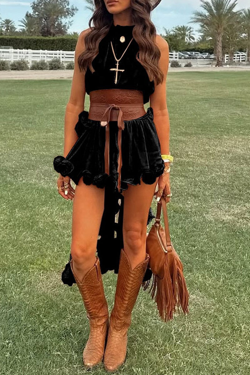 Boho Ruffle Trim Set