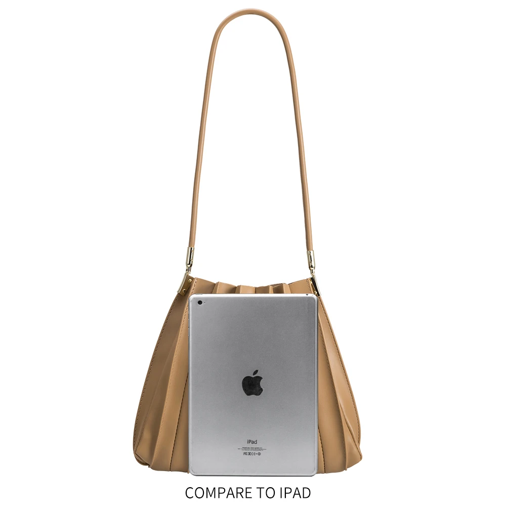 Melie Bianco - Carrie Pleated Vegan Shoulder Bag
