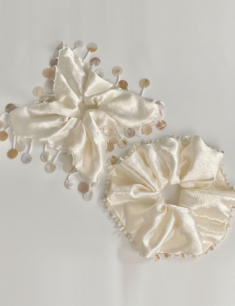 Dipped Shop - Pearl Shell Pendants Handmade Hair Tie
