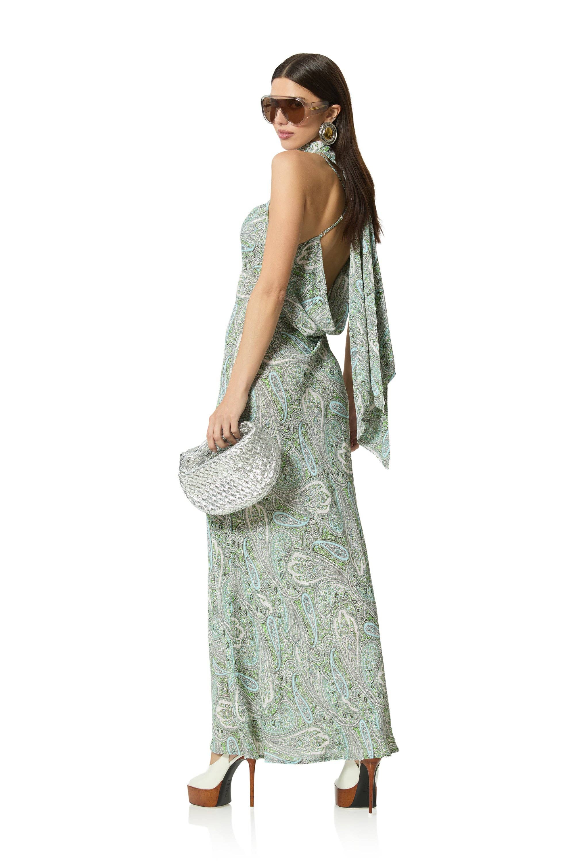 AFRM - Cheryl Dress - Aqua Paisley