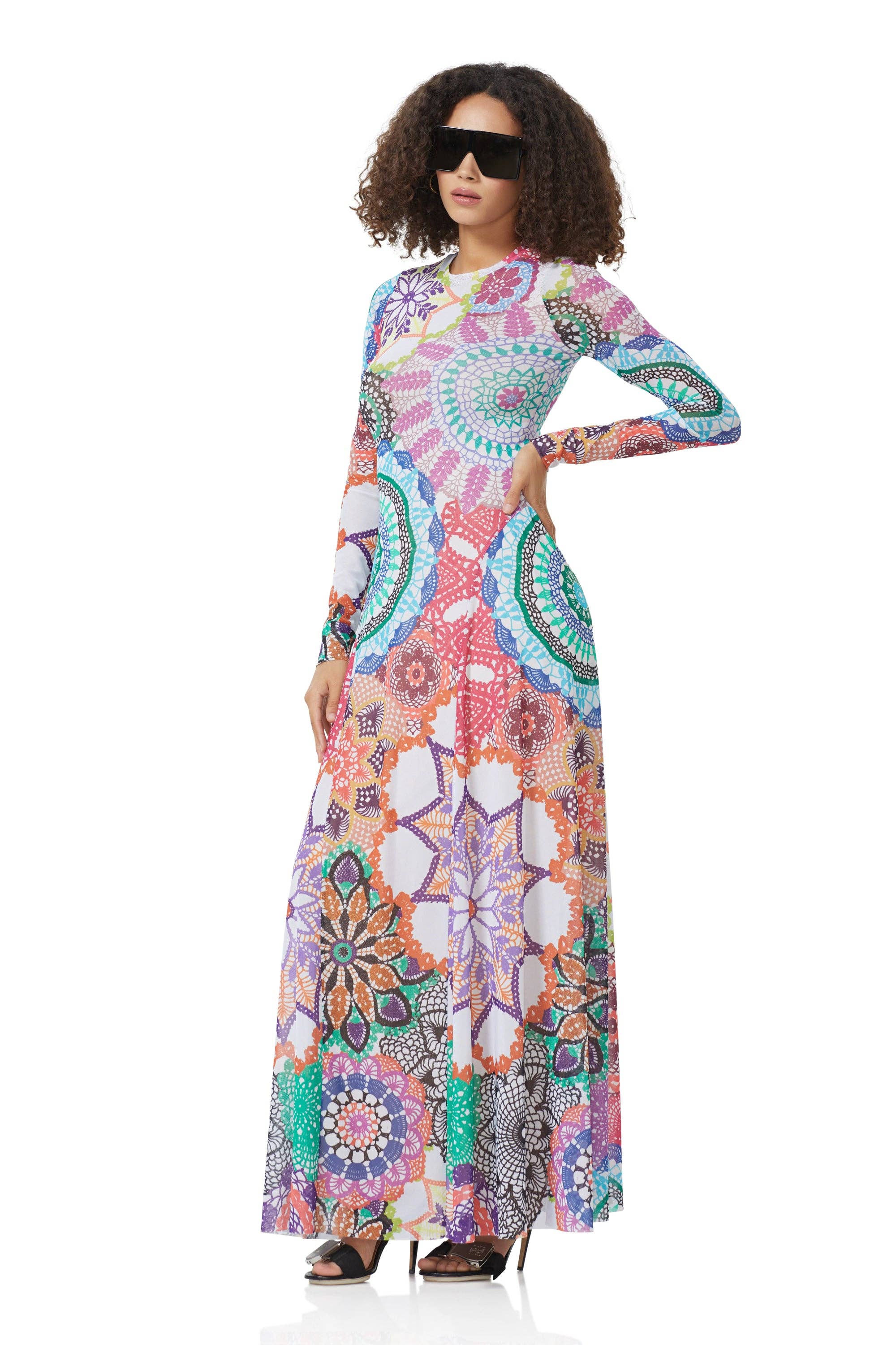 AFRM - Somi Maxi Dress - Multi Crochet