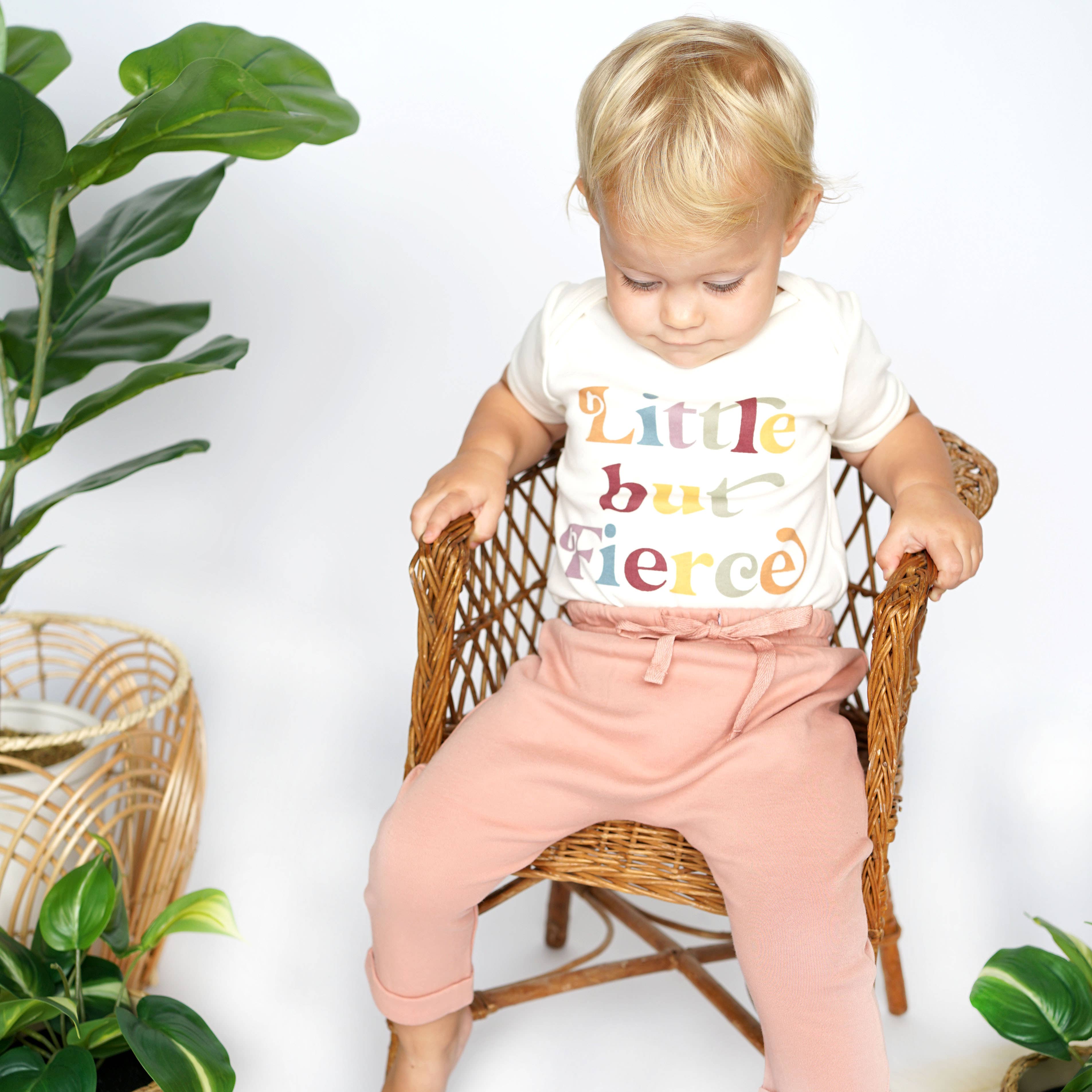 Emerson and Friends - Little but Fierce Cotton Baby Onesie