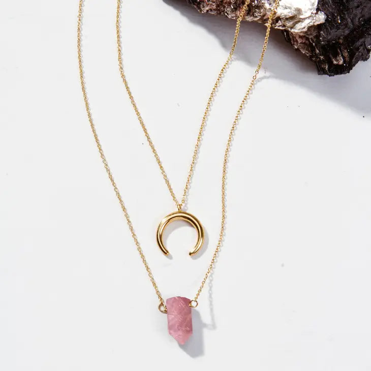 Luna Norte - Gemstone Point Necklace Set-
