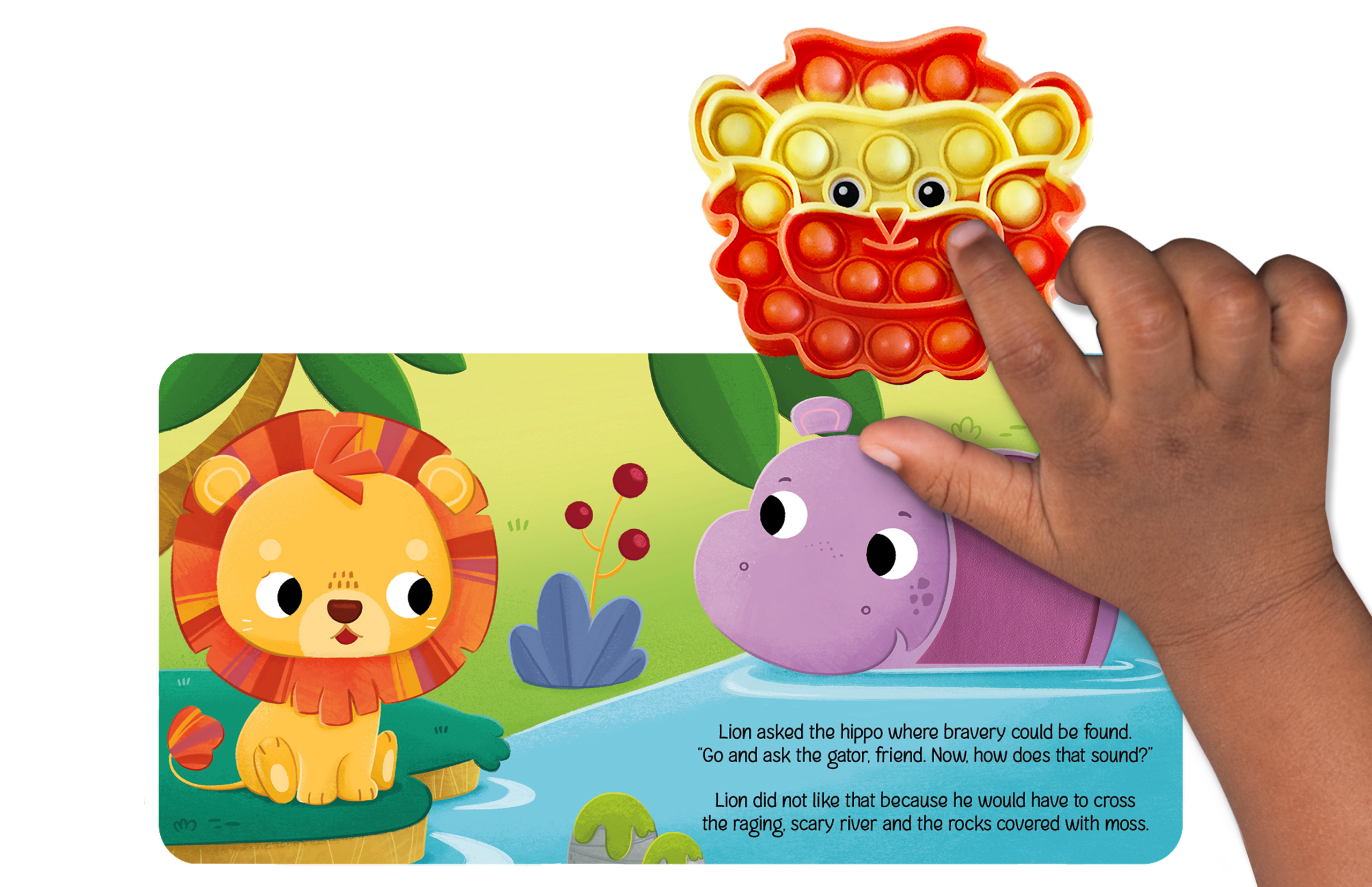 Little Hippo Books - Little Lion - Your Sensory Fidget Friend