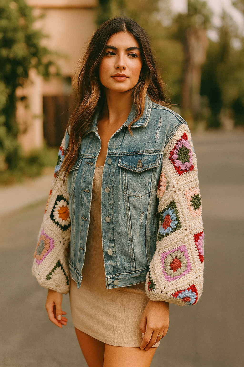 The Nu Vintage - ✨ The Soleil Patchwork Denim Jacket