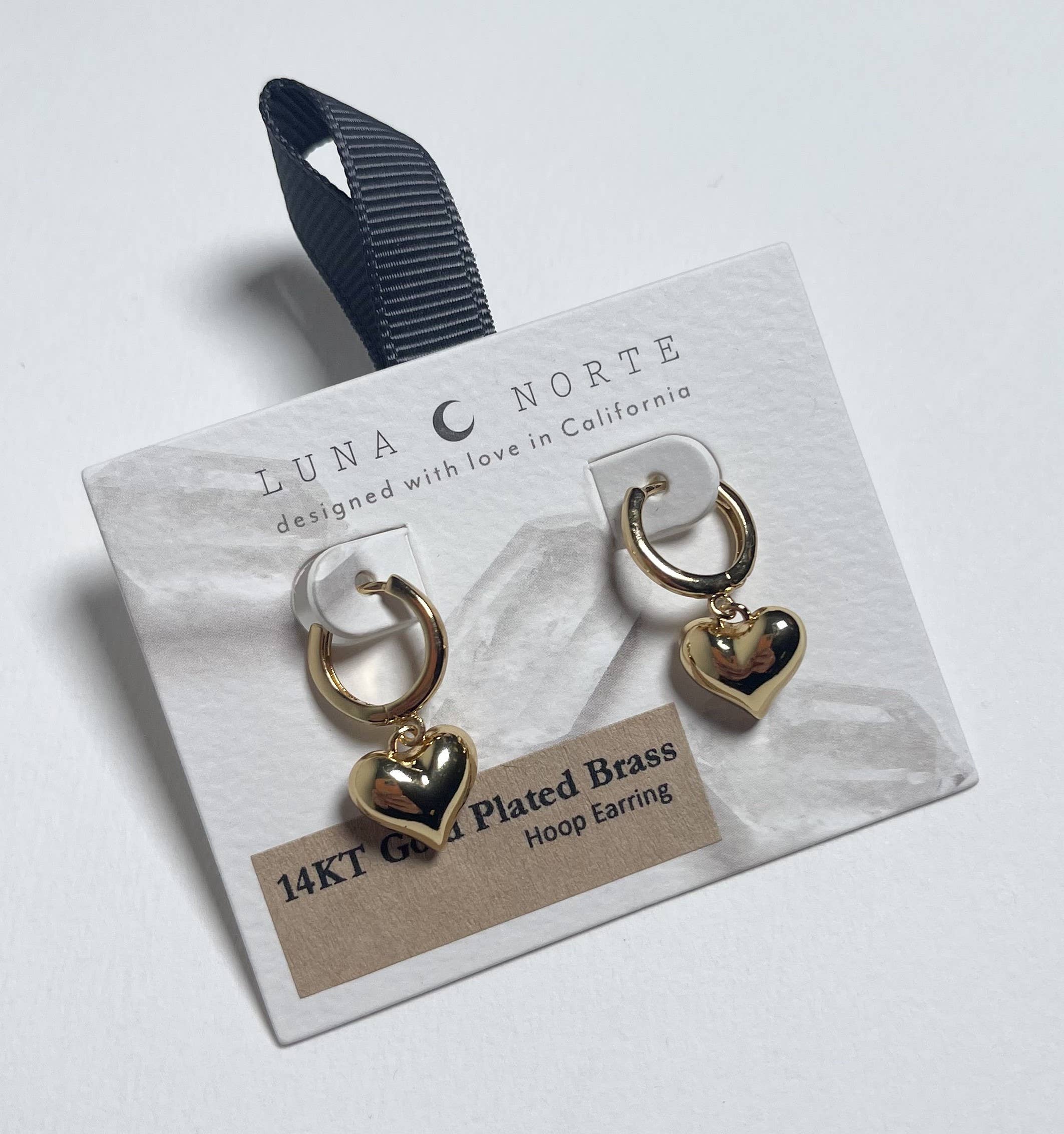 Luna Norte - Milano Amulet Huggie Hoop Earring