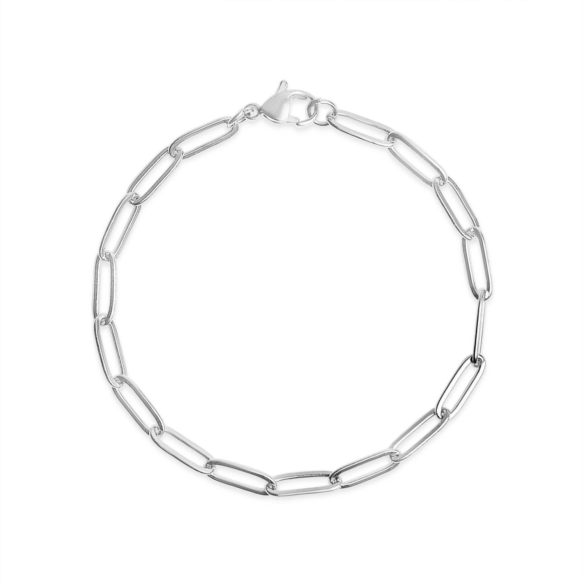 WJW - Stainless Steel Paperclip Chain Bracelet