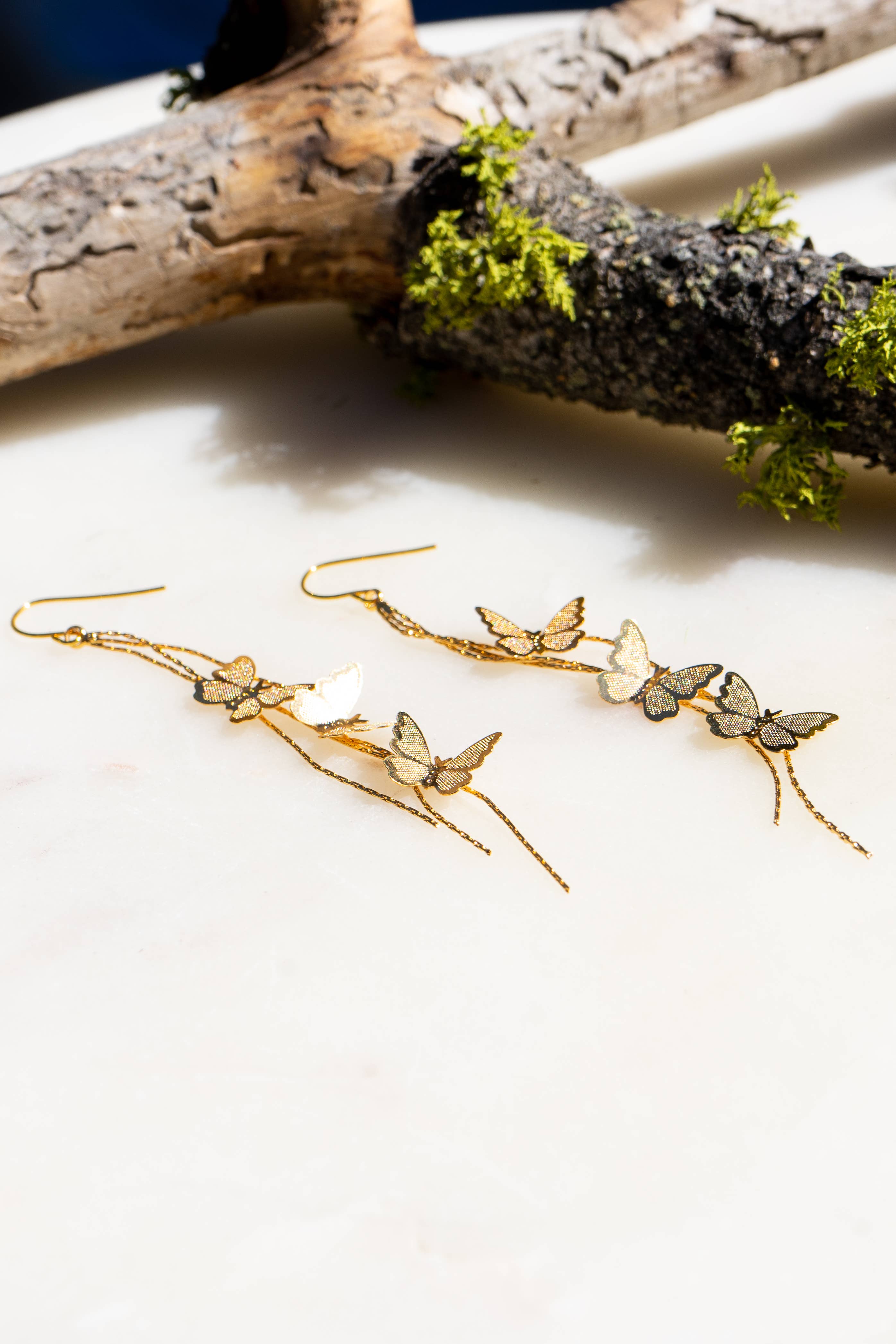Peter and June - Give Me Butterflies Earring - 18K Gold Plated