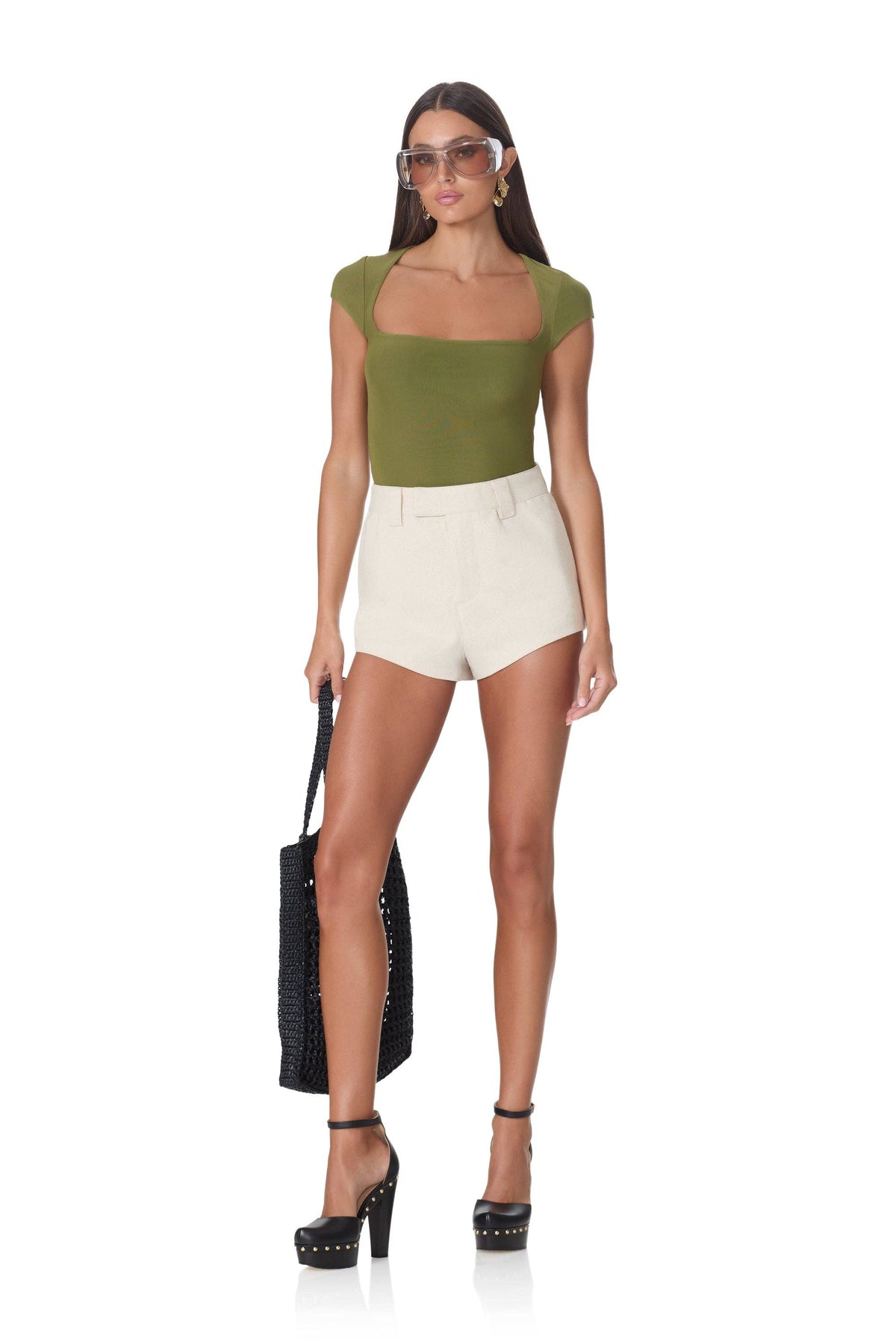 AFRM - Winona Top - Summer Olive