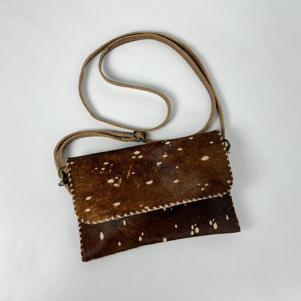 STUDIO CALEIDOSCOPE - Grace Crossbody Bag -Printed Hairon Leather