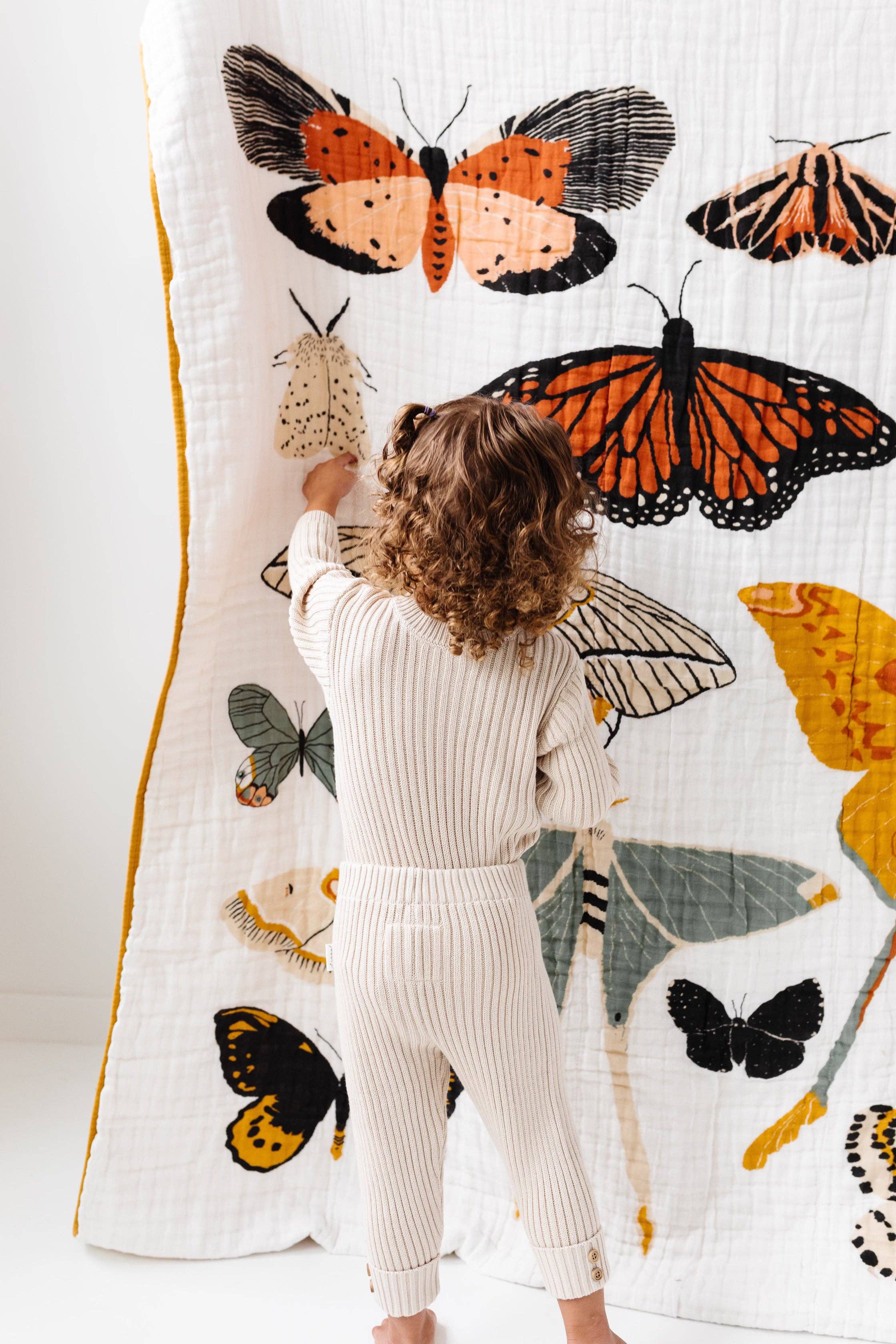 Clementine Kids - Large Butterfly Collector Throw Blanket