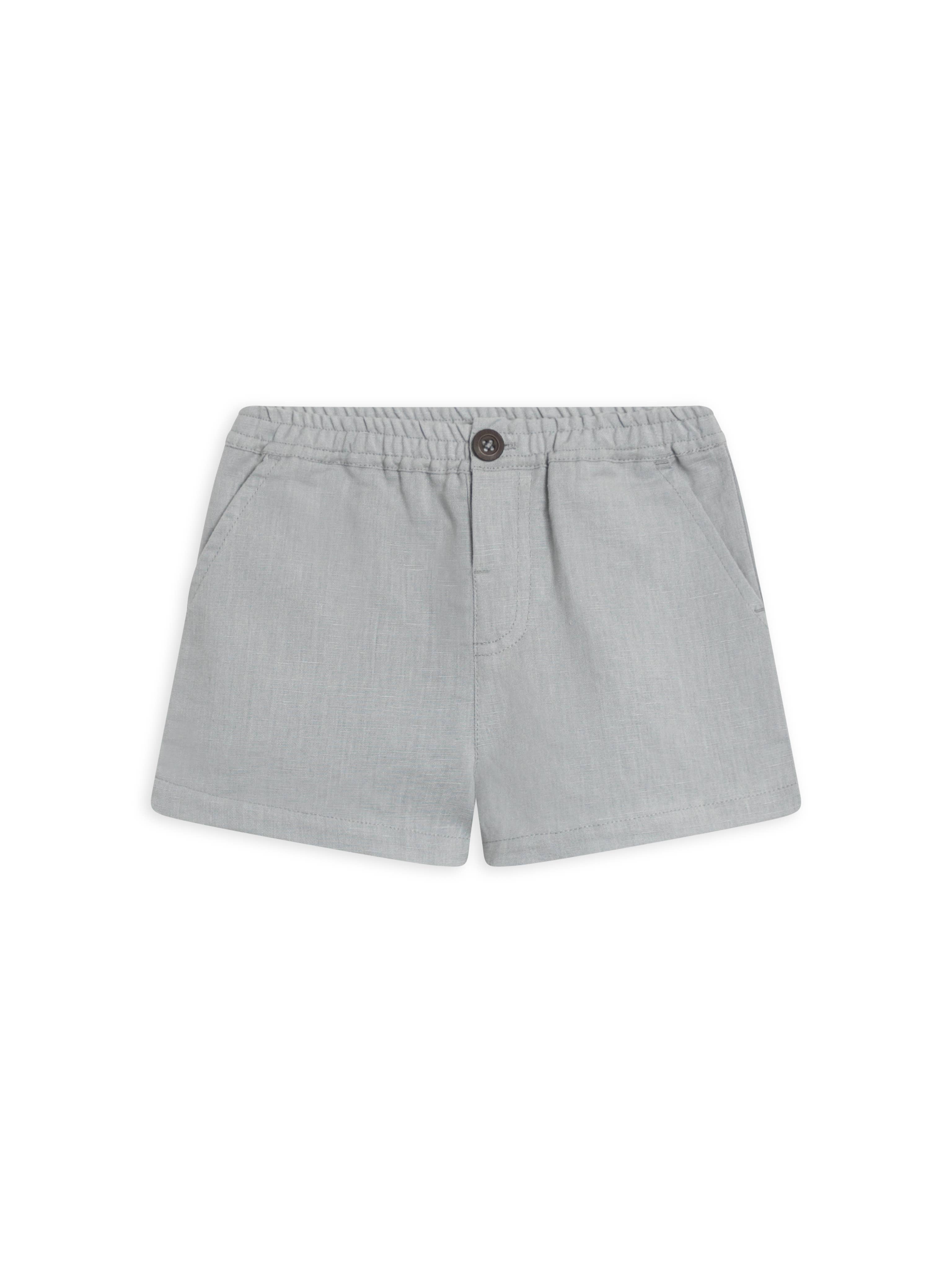 Colored Organics - Baby and Kids Gavin Linen Shorts - Mist